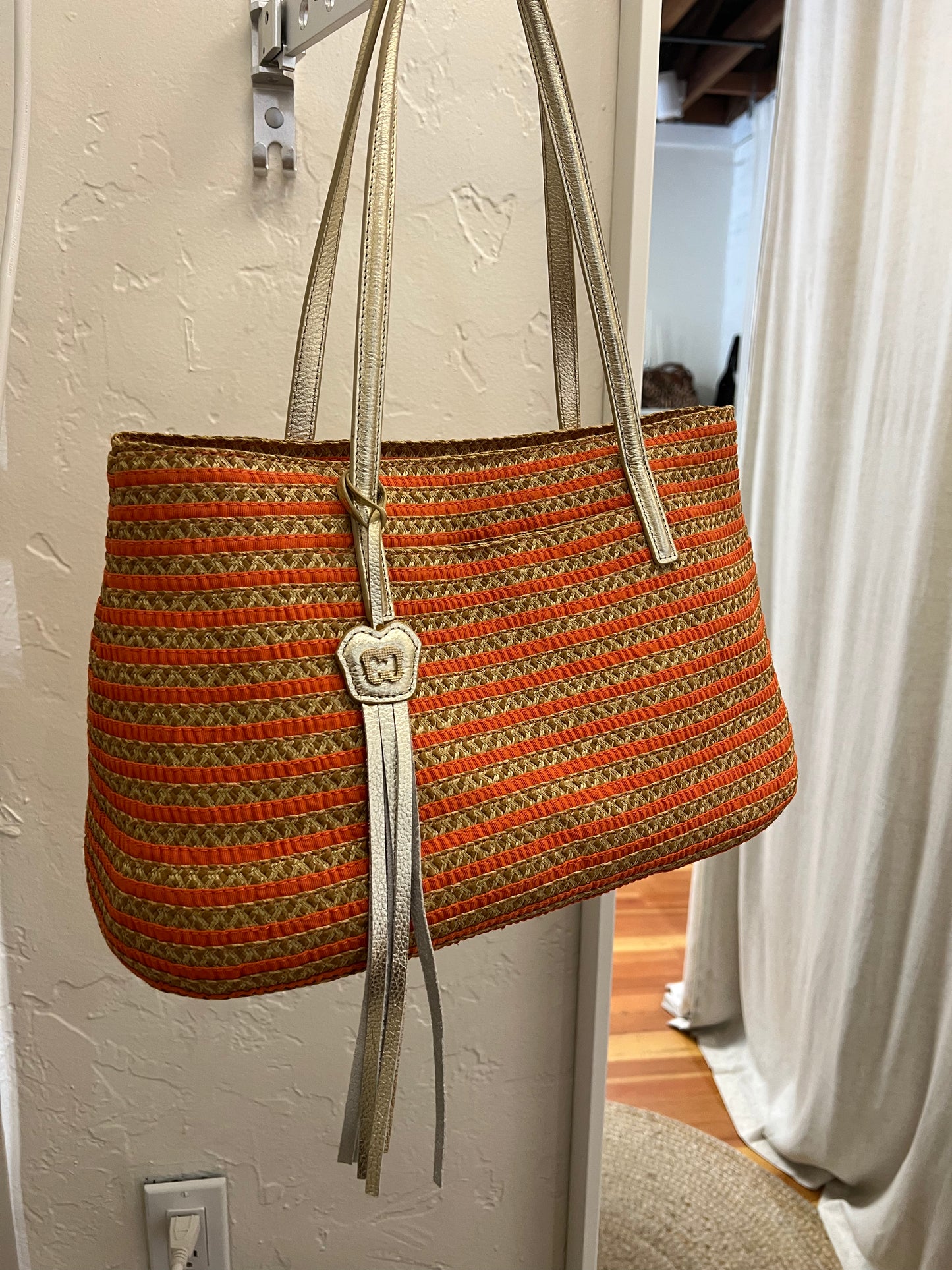 Eric Javitz Squishee Island Straw Tote Bag
