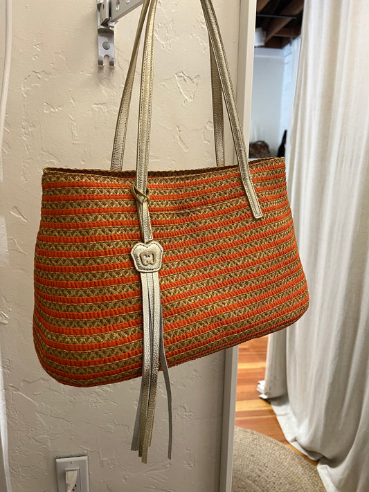 Eric Javitz Squishee Island Straw Tote Bag