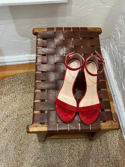 Stuart Weitzman NearlyNude block-heel sandals