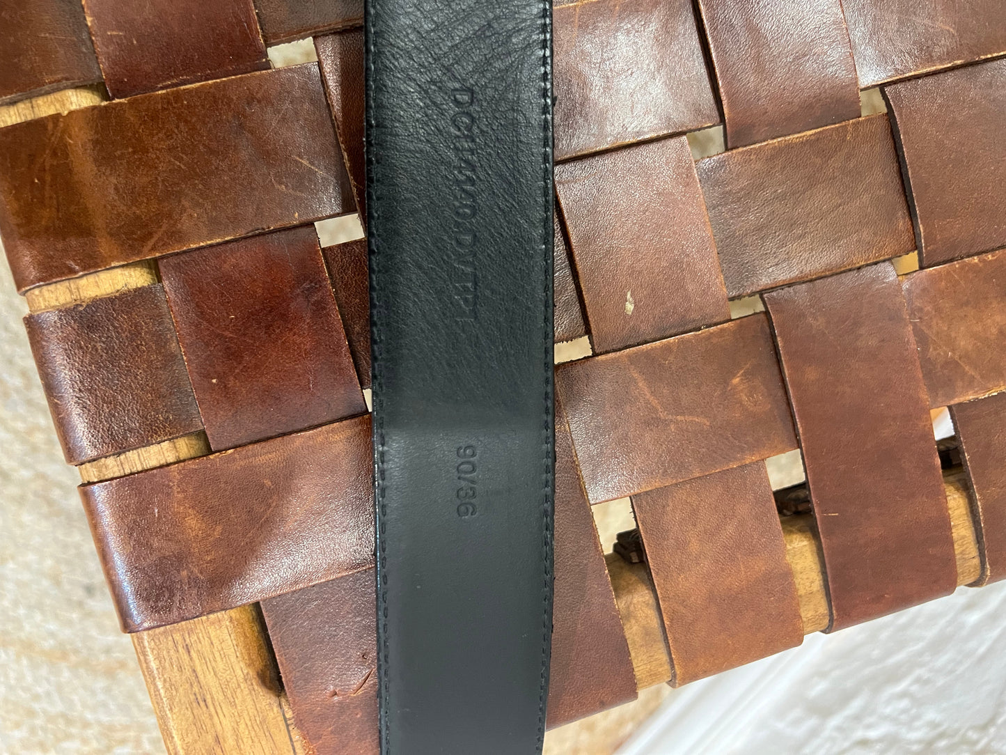 Versace Medusa Leather Belt in Silver
