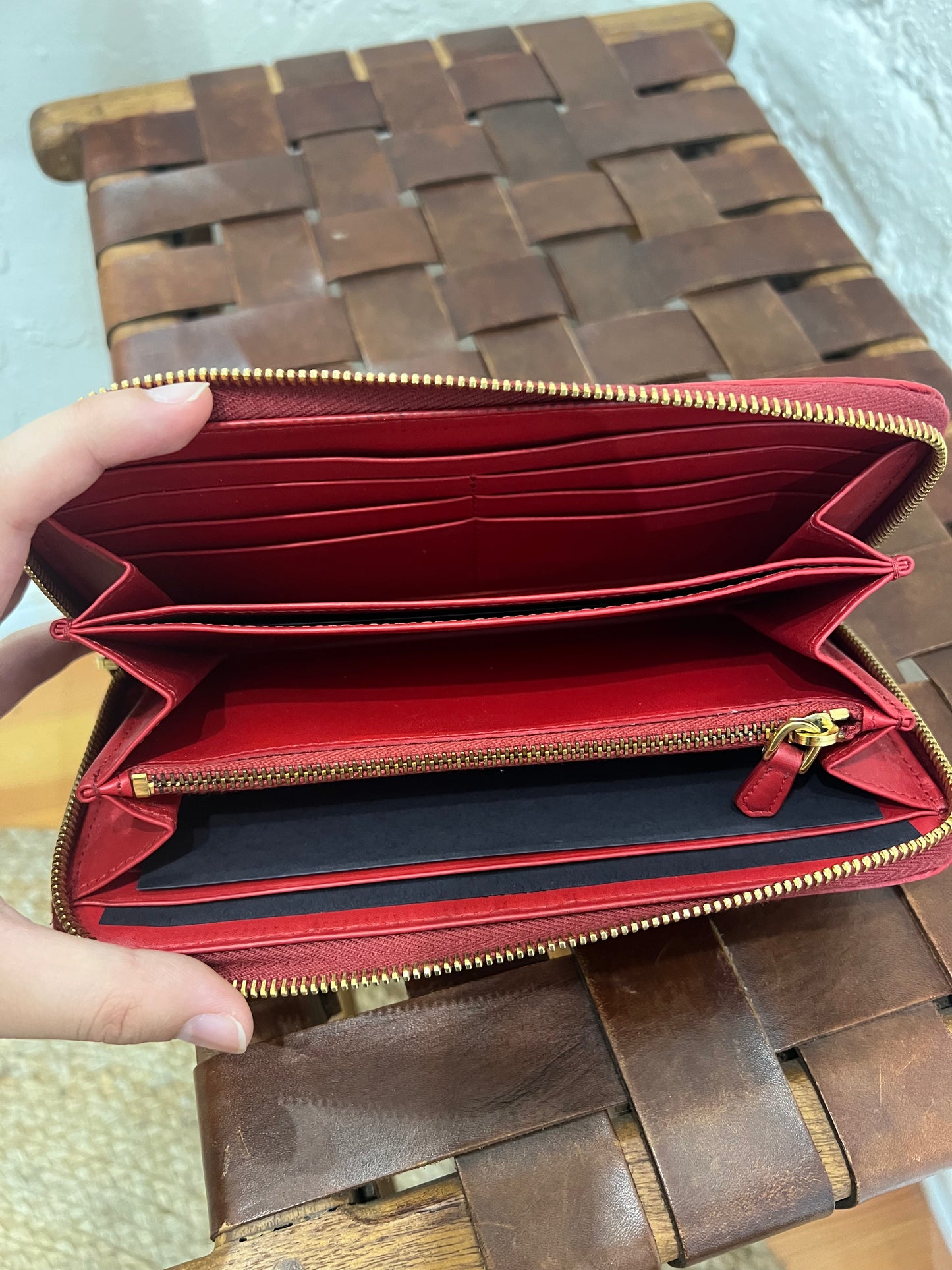 Prada Large Saffiano Leather Wallet