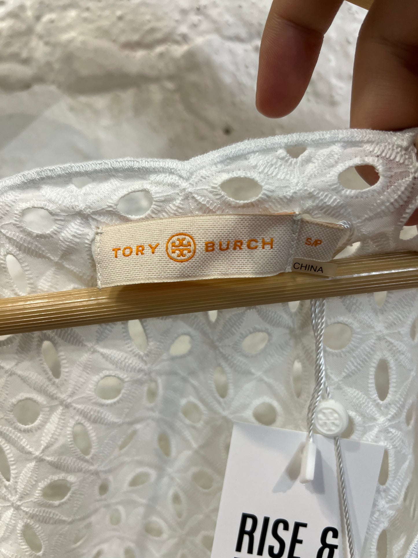 Tory Burch White Eyelet Cover Up
