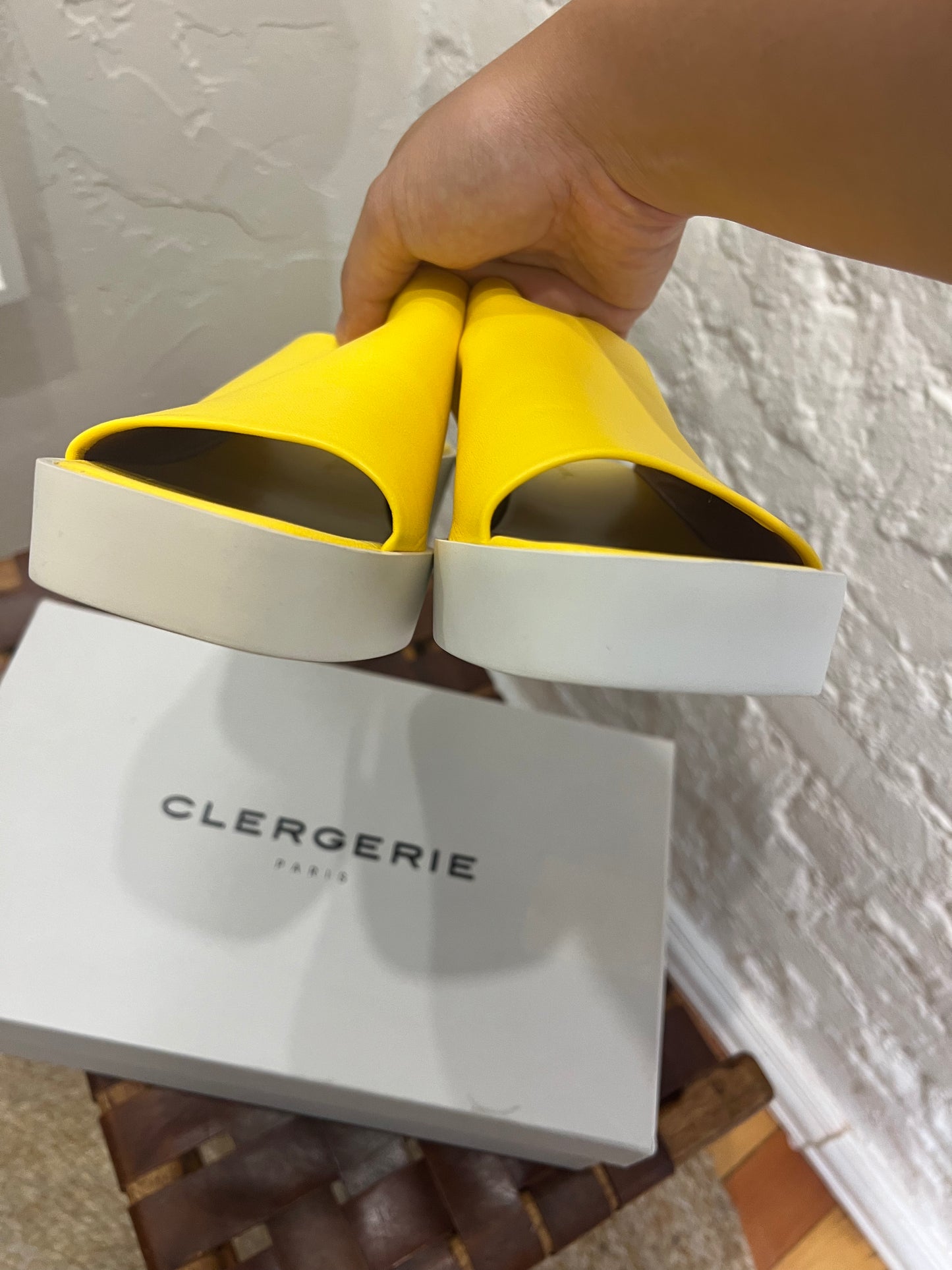 Clergerie Sasha Leather Slides