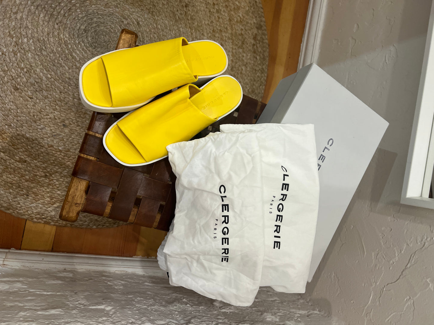 Clergerie Sasha Leather Slides