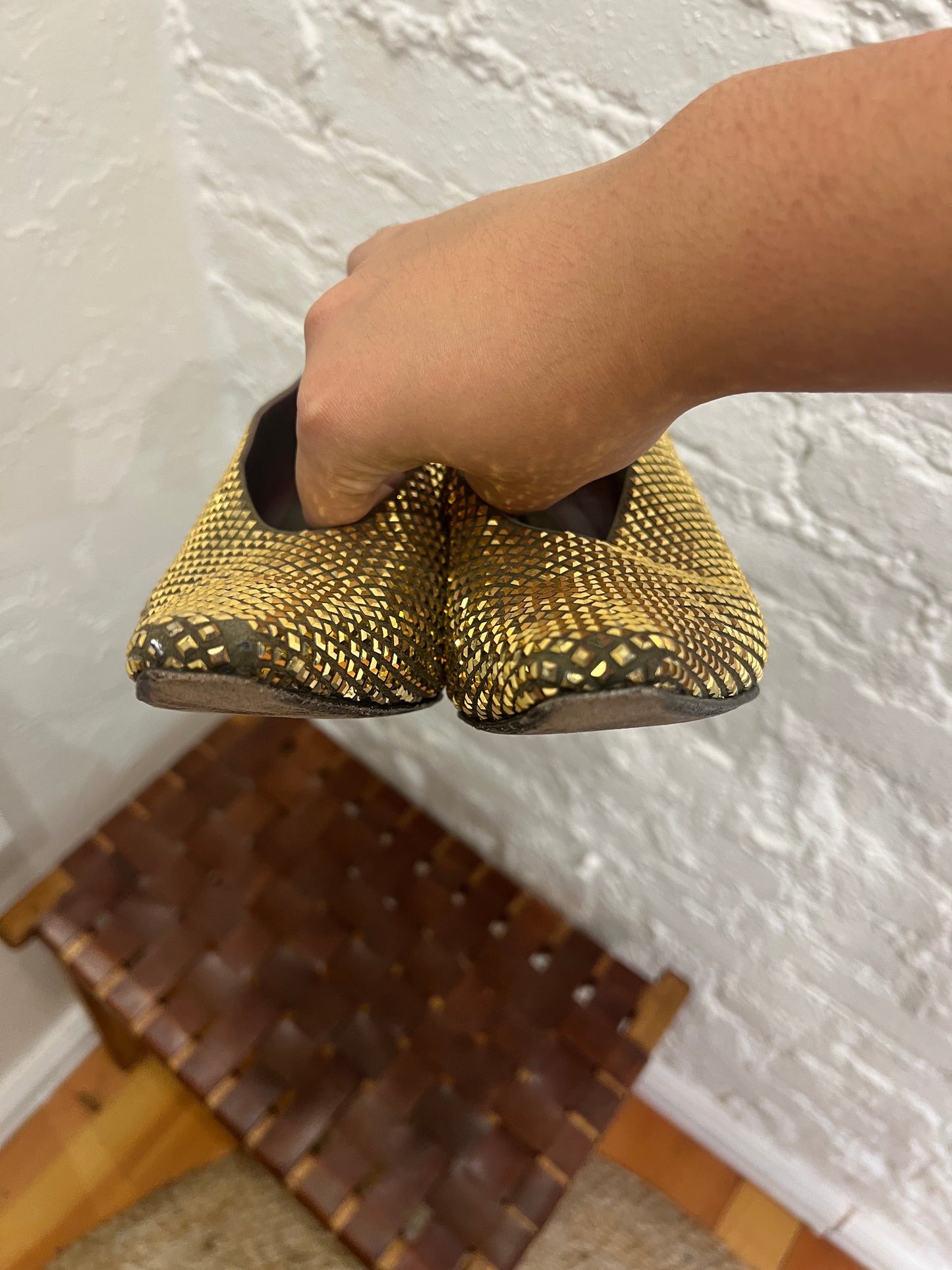 Bottega Veneta Almond Crystal-Embellished Pumps