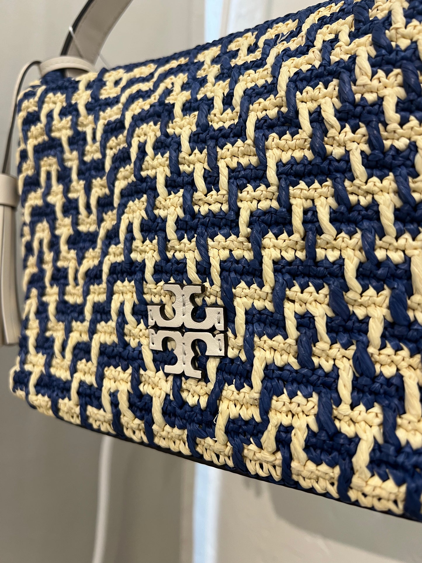 Tory Burch Thea Straw Shoulder Bag