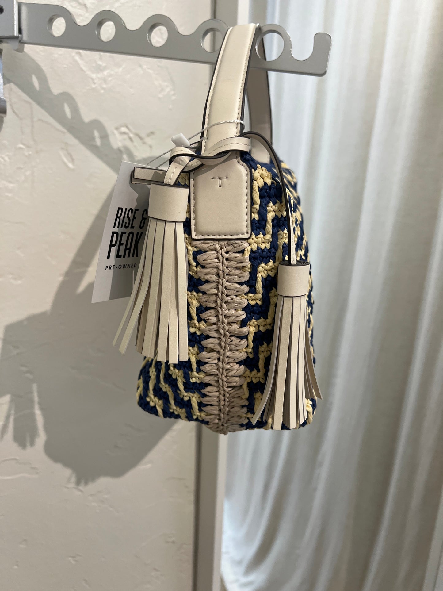 Tory Burch Thea Straw Shoulder Bag