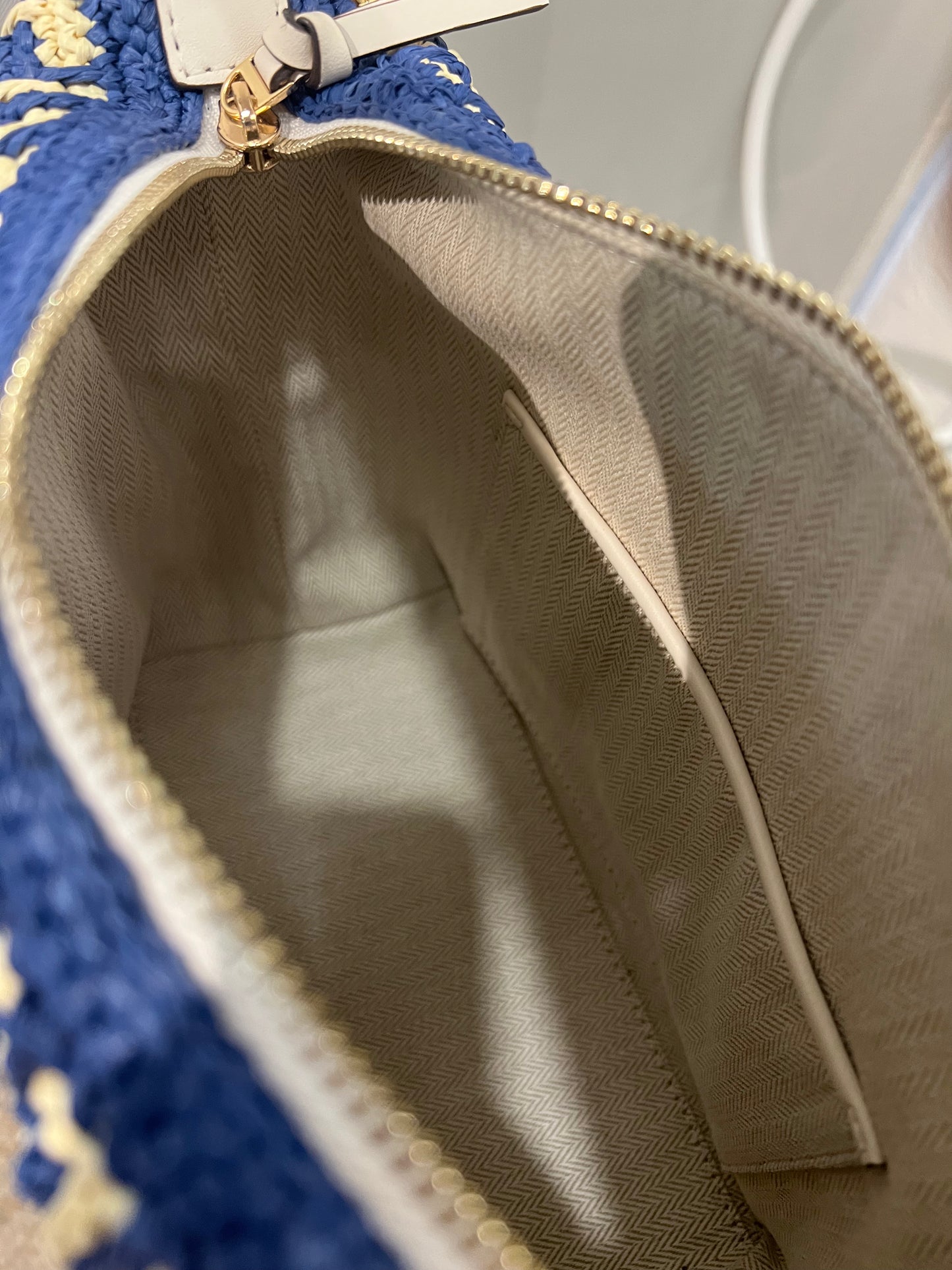 Tory Burch Thea Straw Shoulder Bag