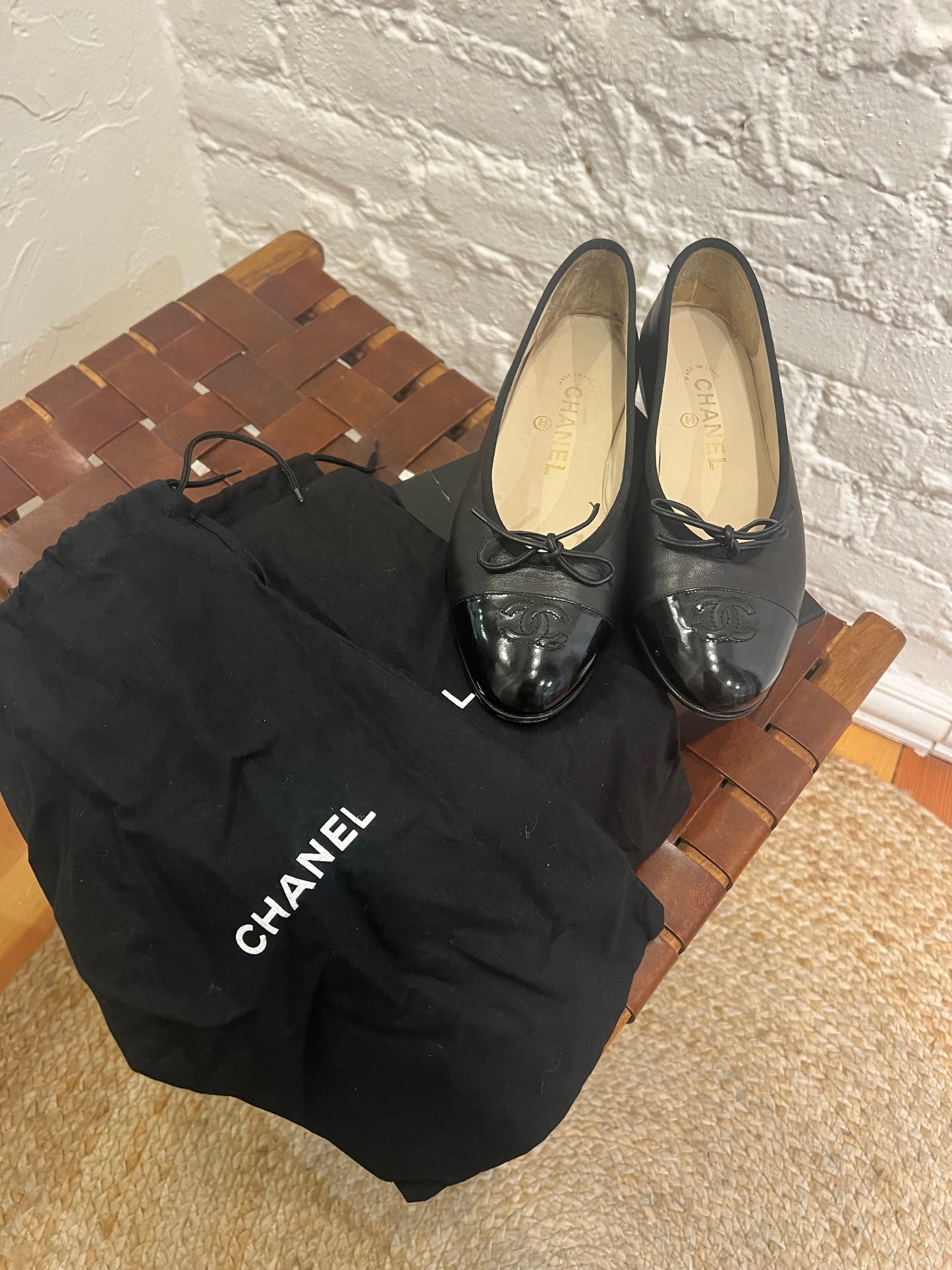Chanel Leather Ballet Flats