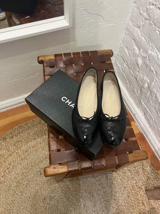 Chanel Leather Ballet Flats