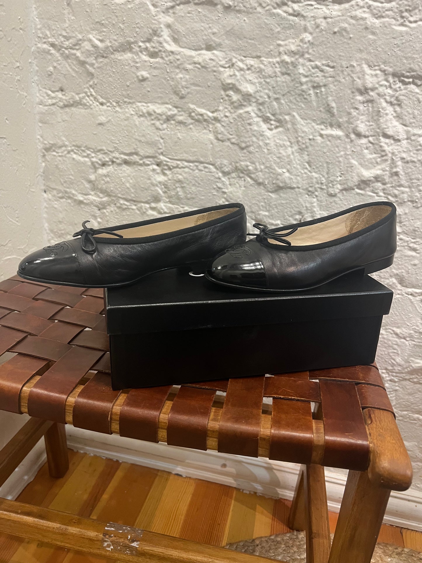 Chanel Leather Ballet Flats
