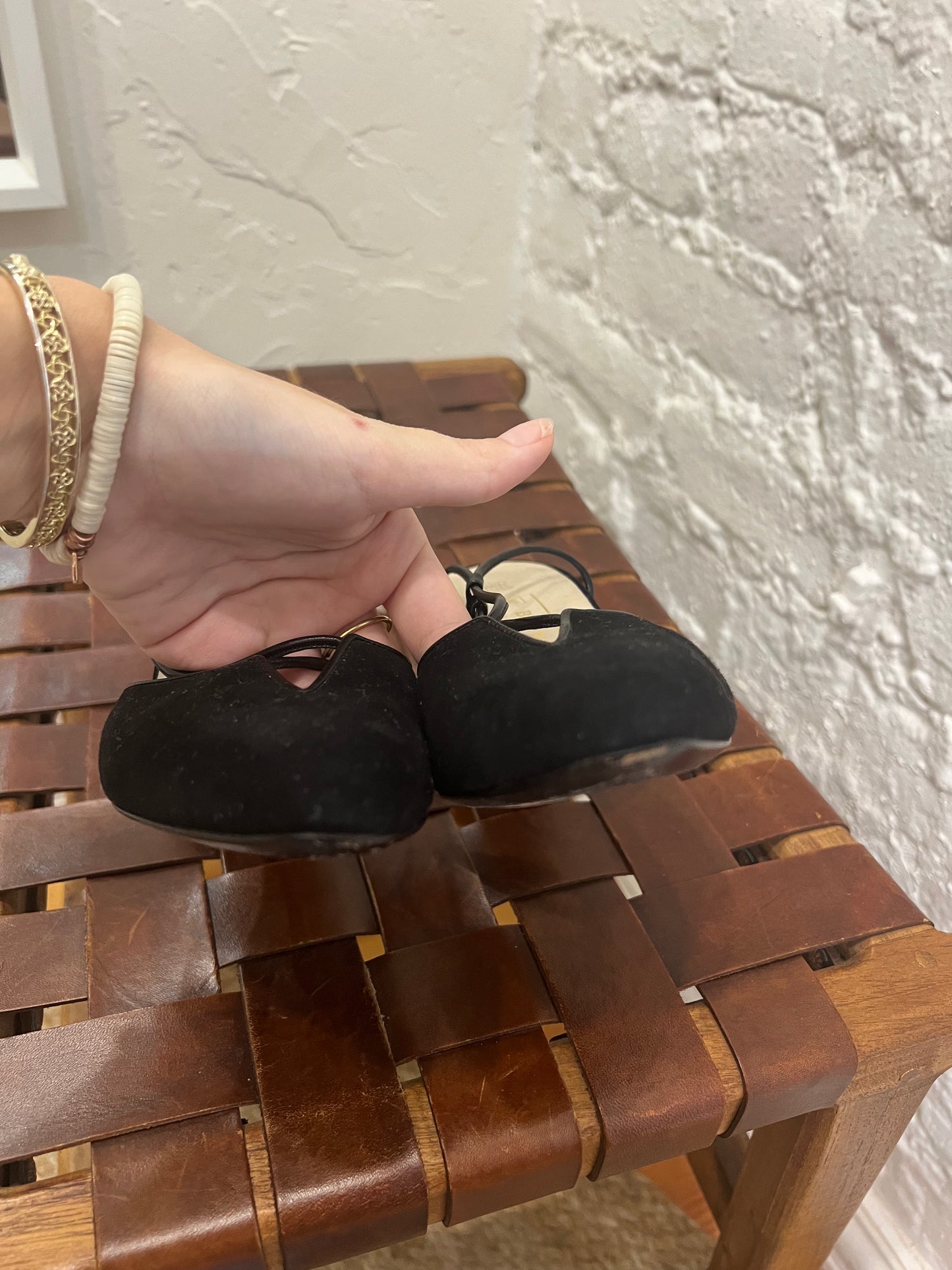 Bruno Magli black slingback shoes