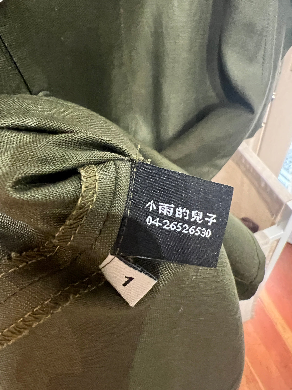 Maxi dark green linen dress