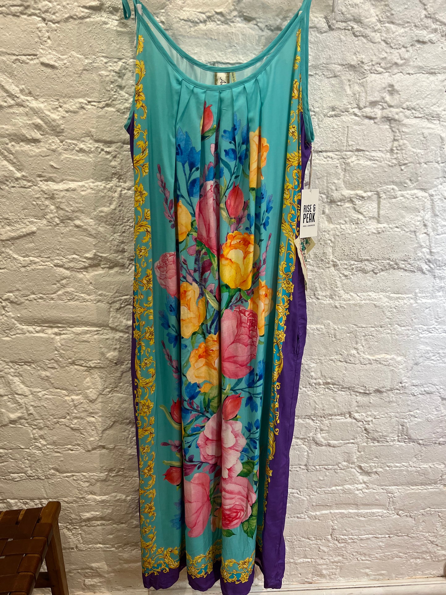Aratta Silent Journey blue blossom dress