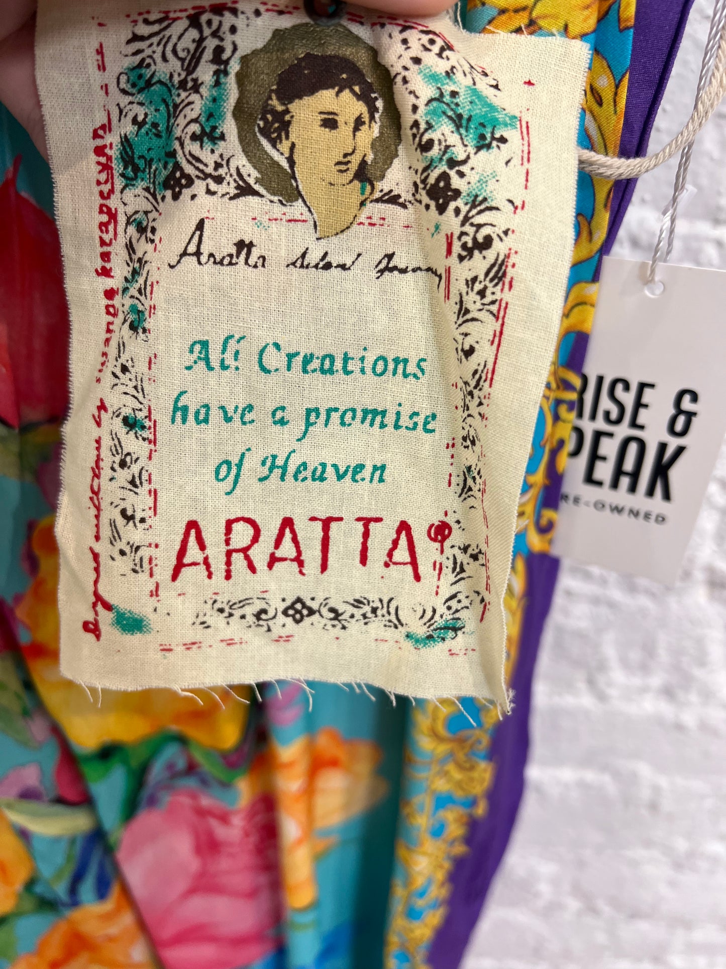 Aratta Silent Journey blue blossom dress