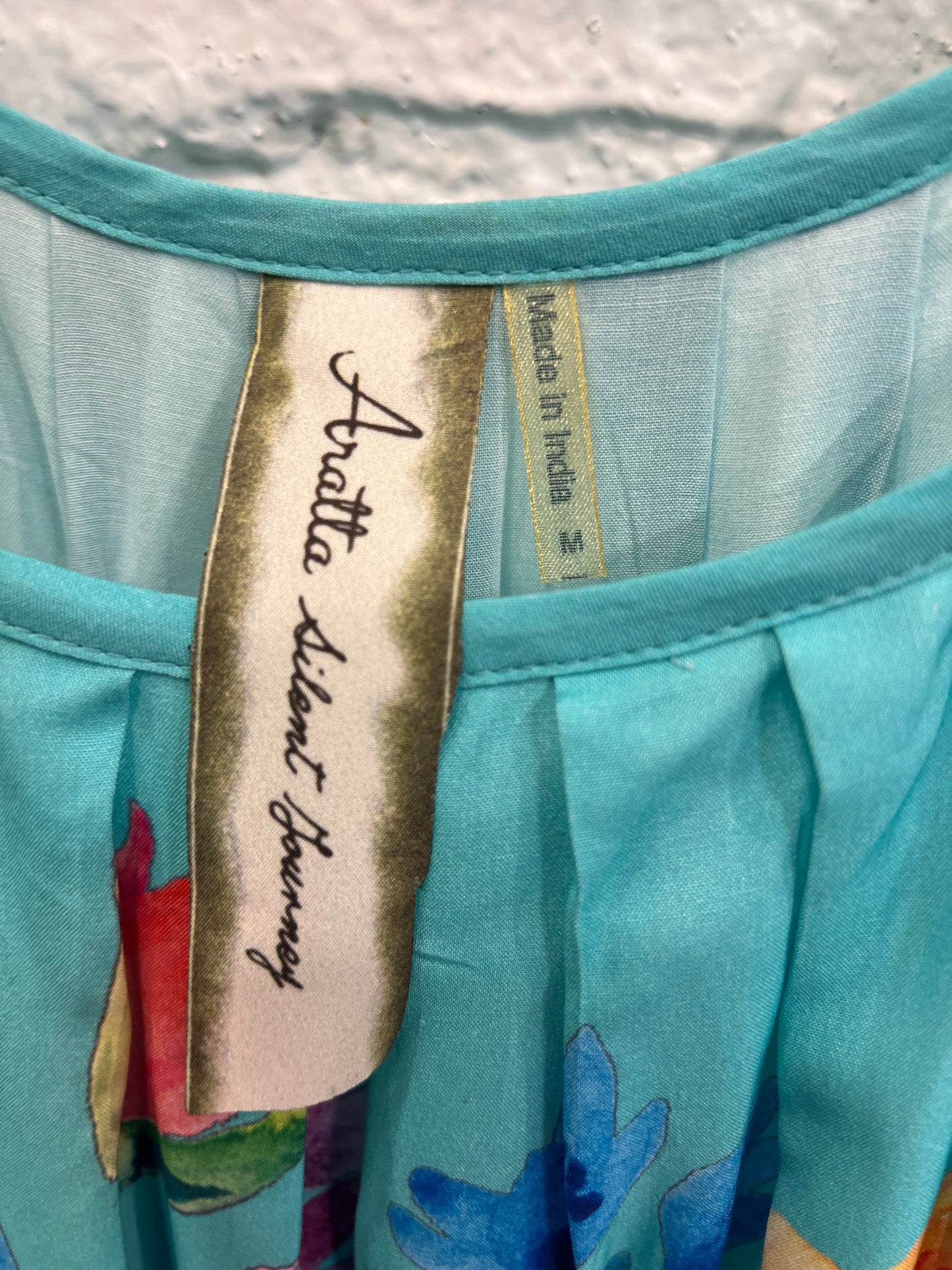 Aratta Silent Journey blue blossom dress