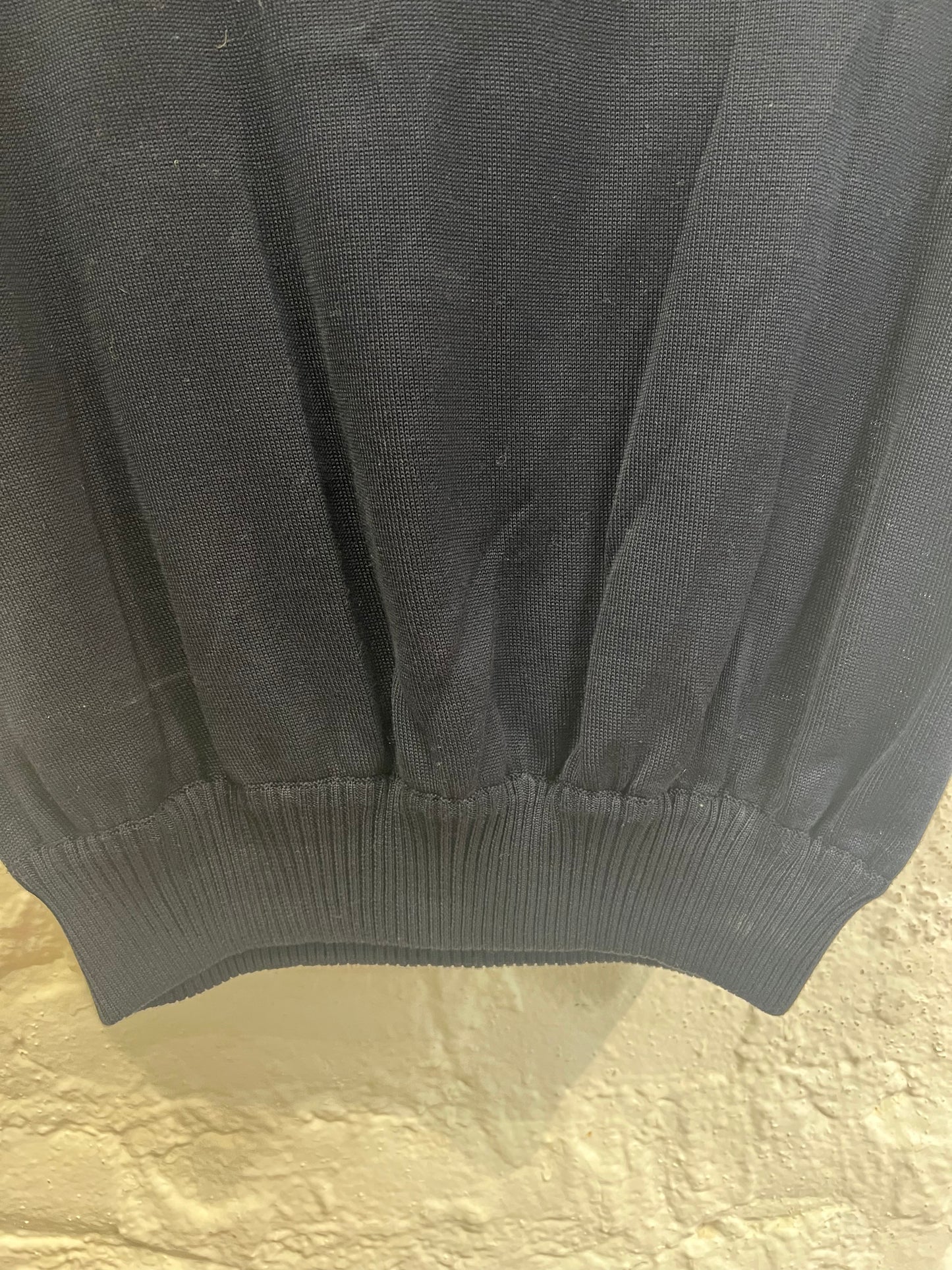 Valentino Studio Vintage navy padded shoulder top