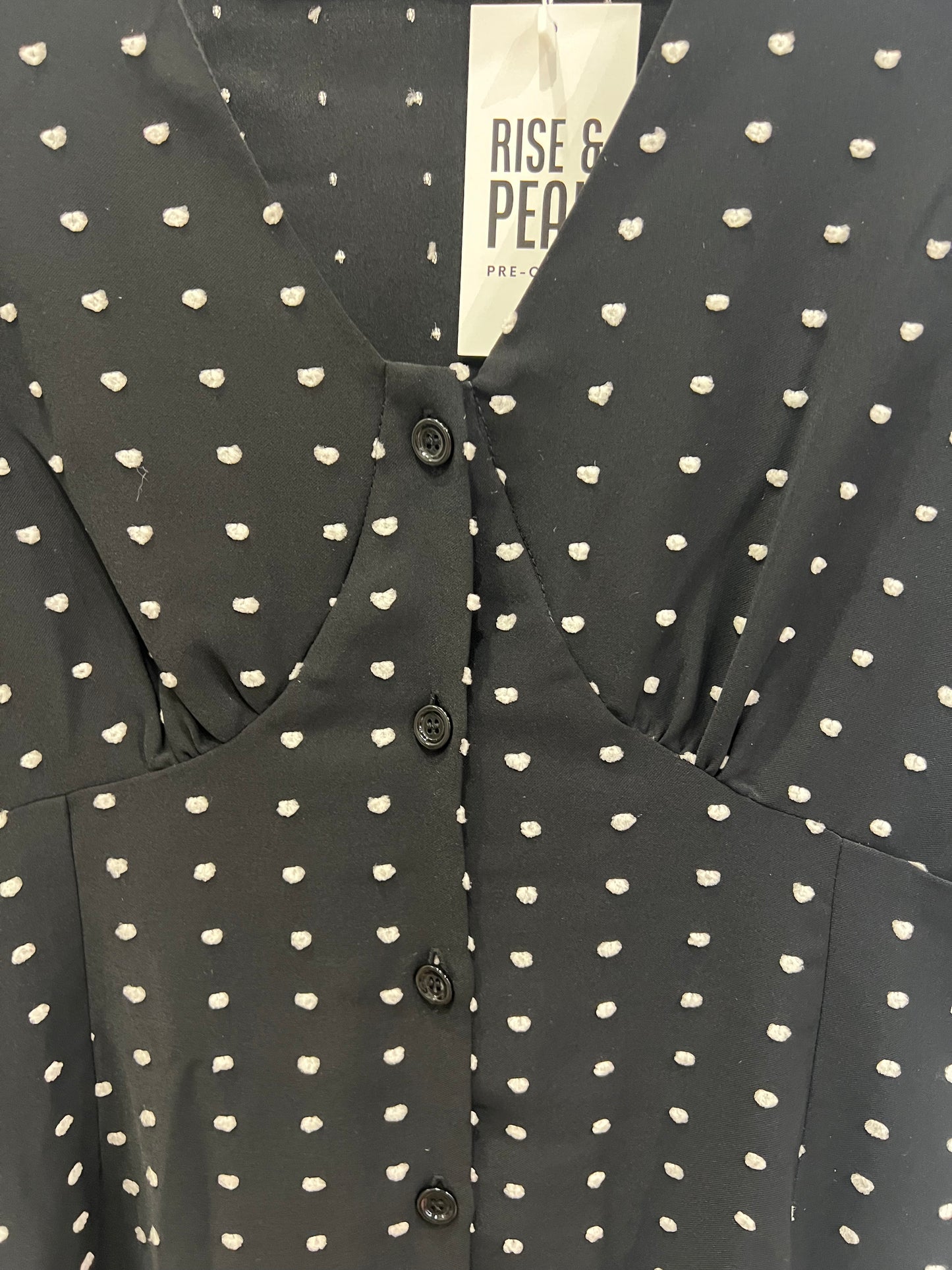Maje black and white heart print dress