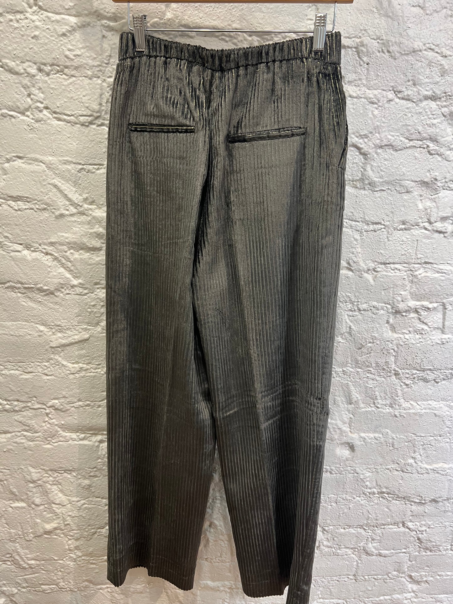 Peserico velvet striped pants