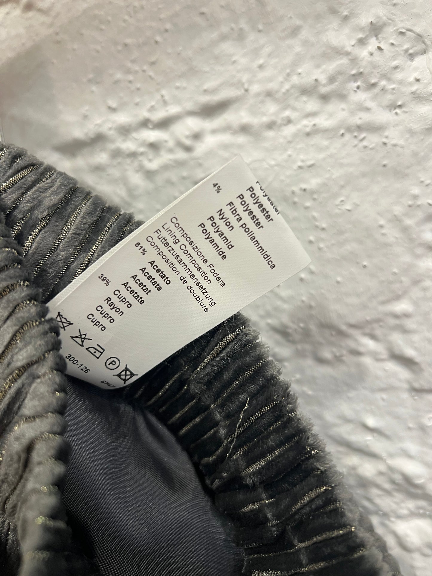 Peserico velvet striped pants