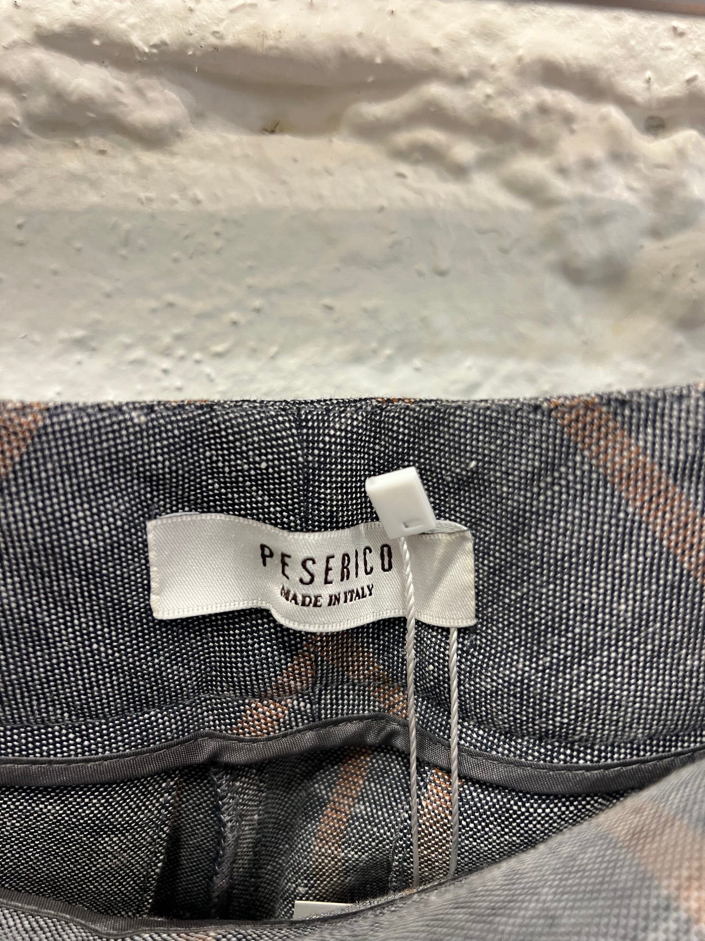Peserico grey striped pants