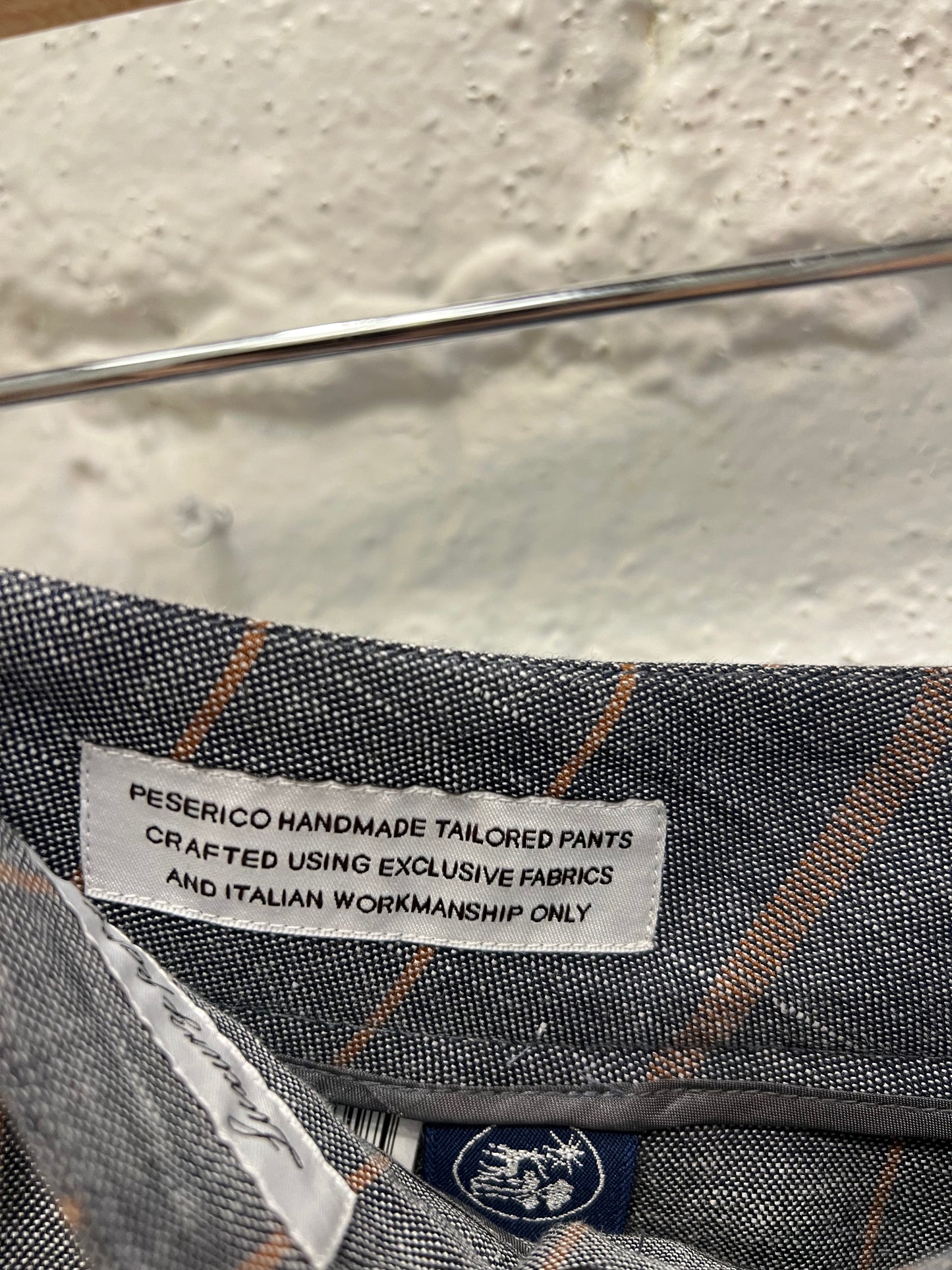 Peserico grey striped pants
