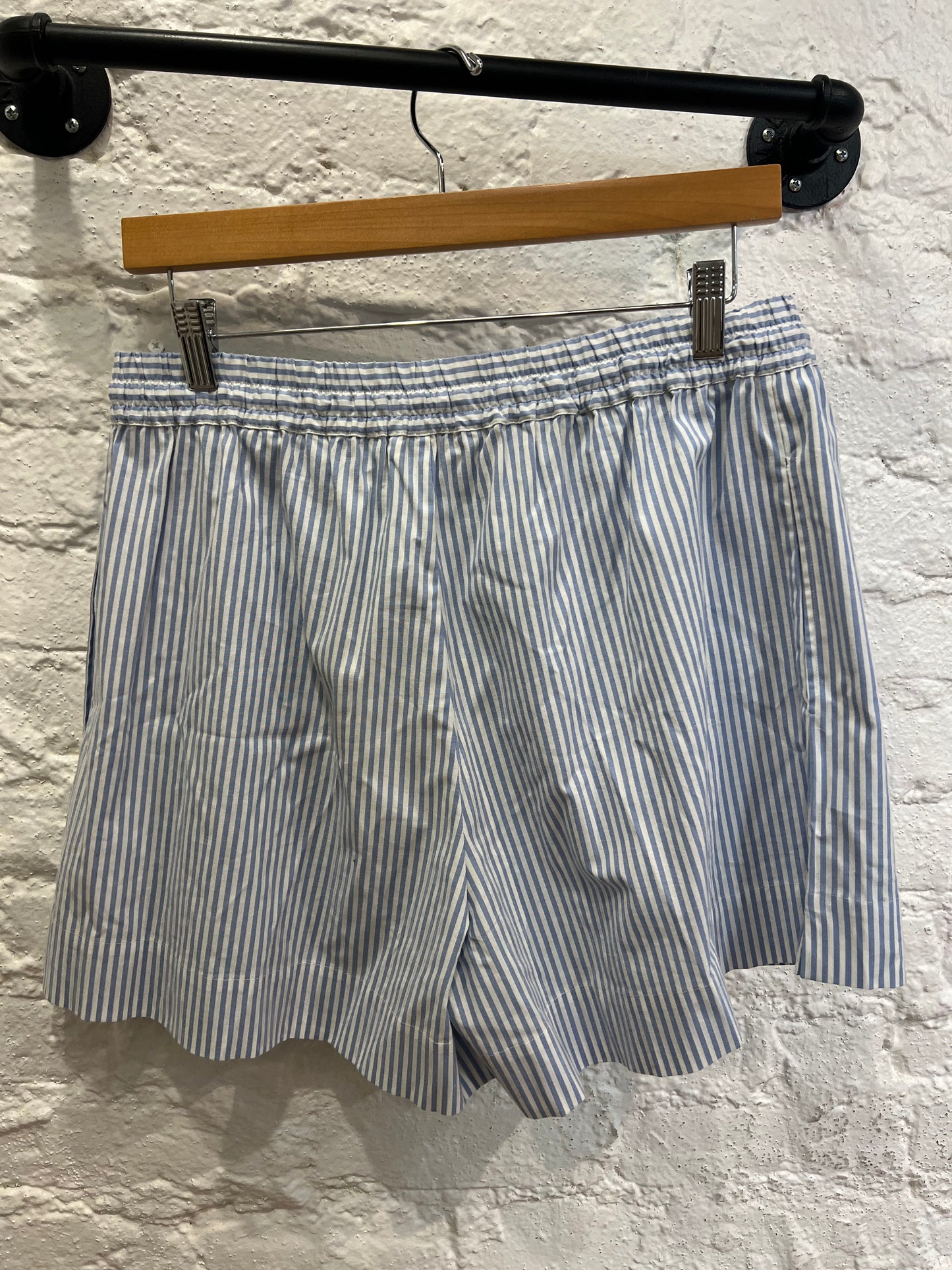 Sandro blue/white striped shorts