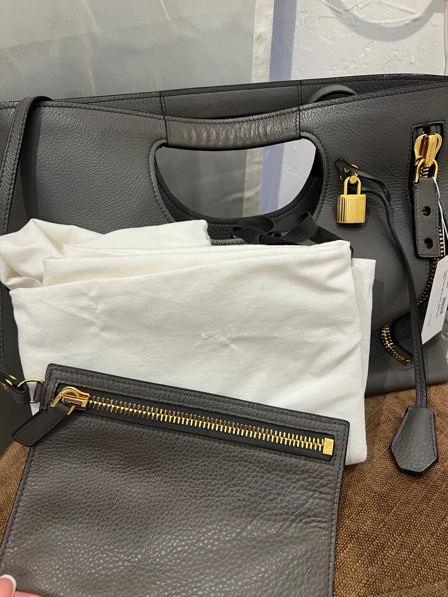Tom Ford Alix Padlock Tote Bag