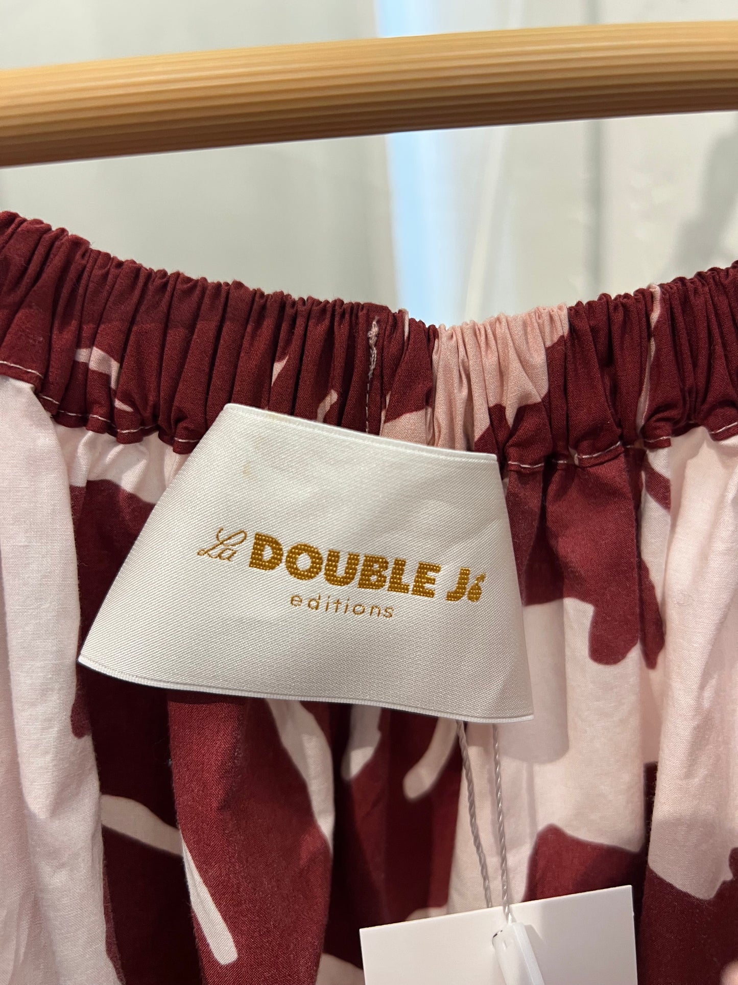 La Double J pink/burgundy floral dress