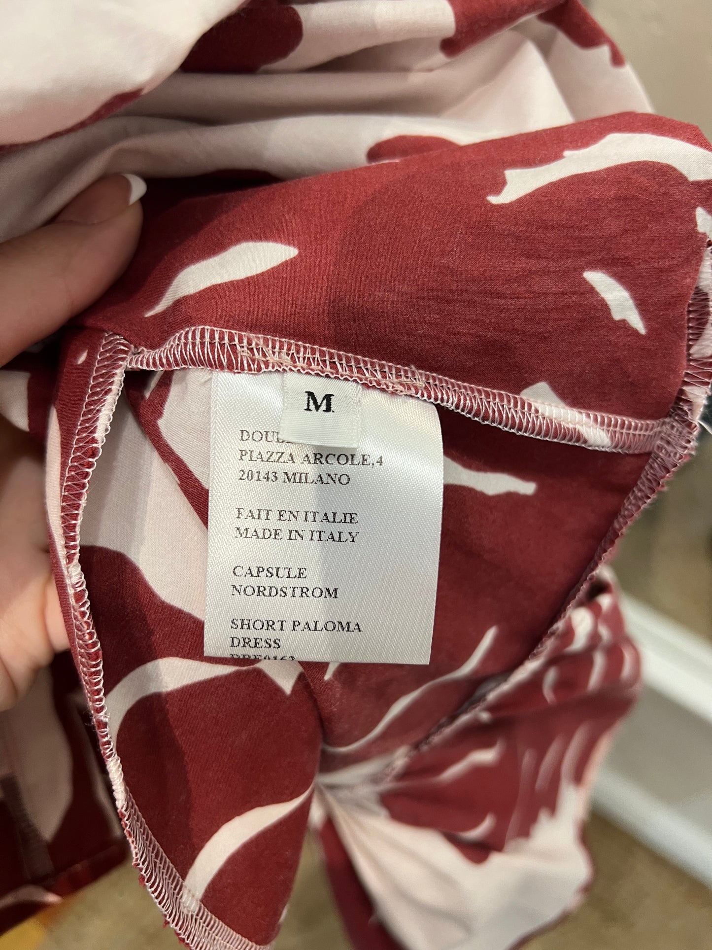 La Double J pink/burgundy floral dress