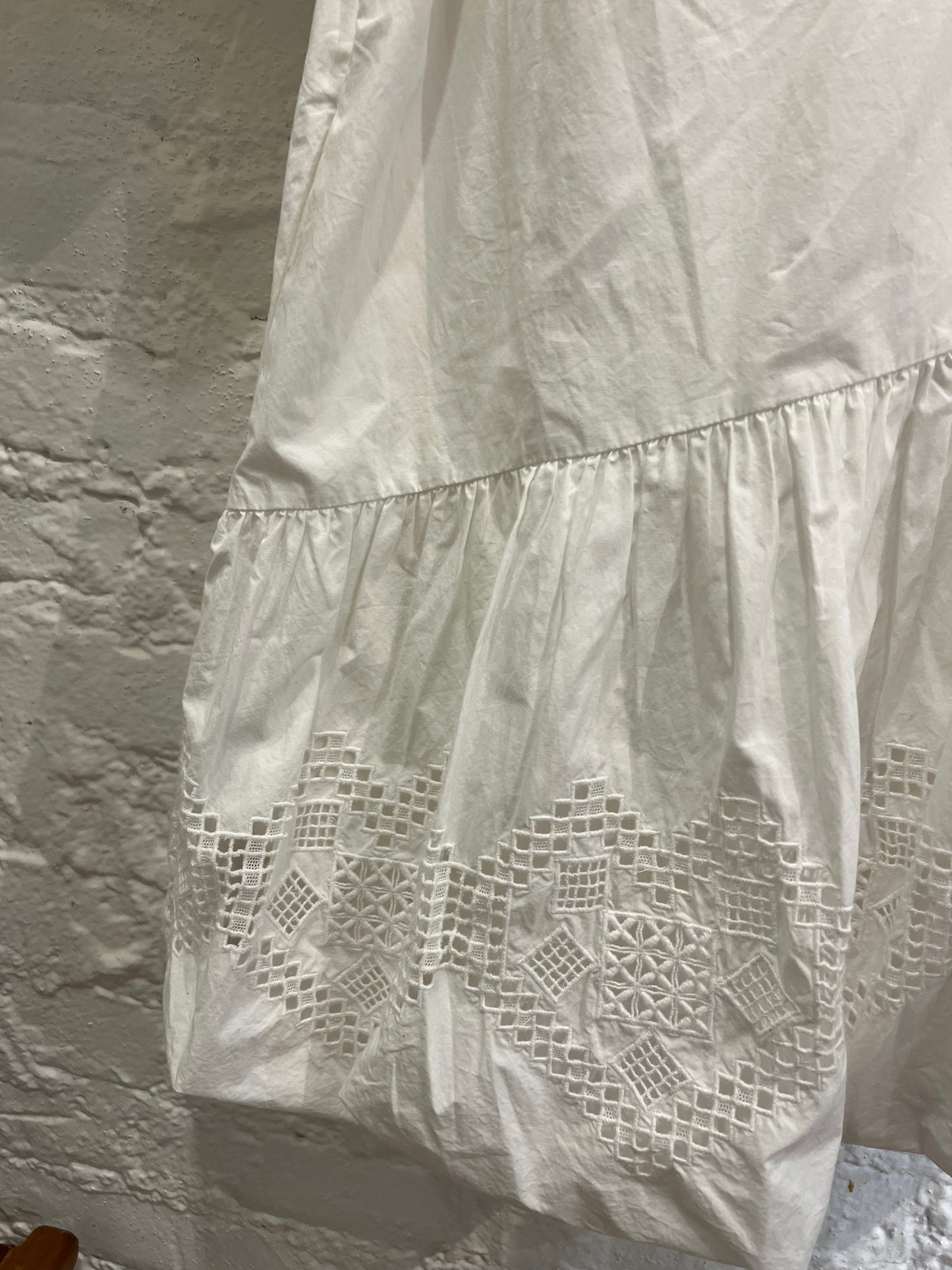 Rhode white puff shoulder dress
