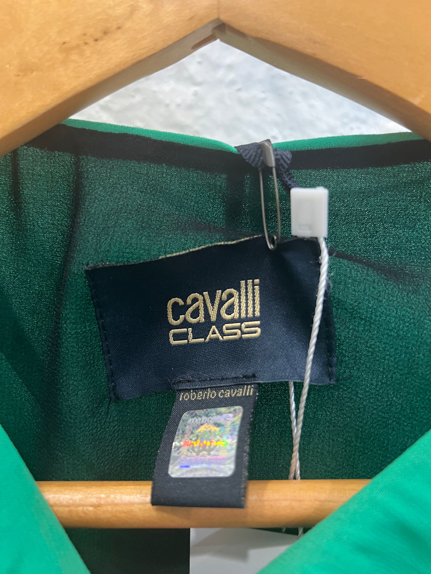 Cavalli Class green blouse