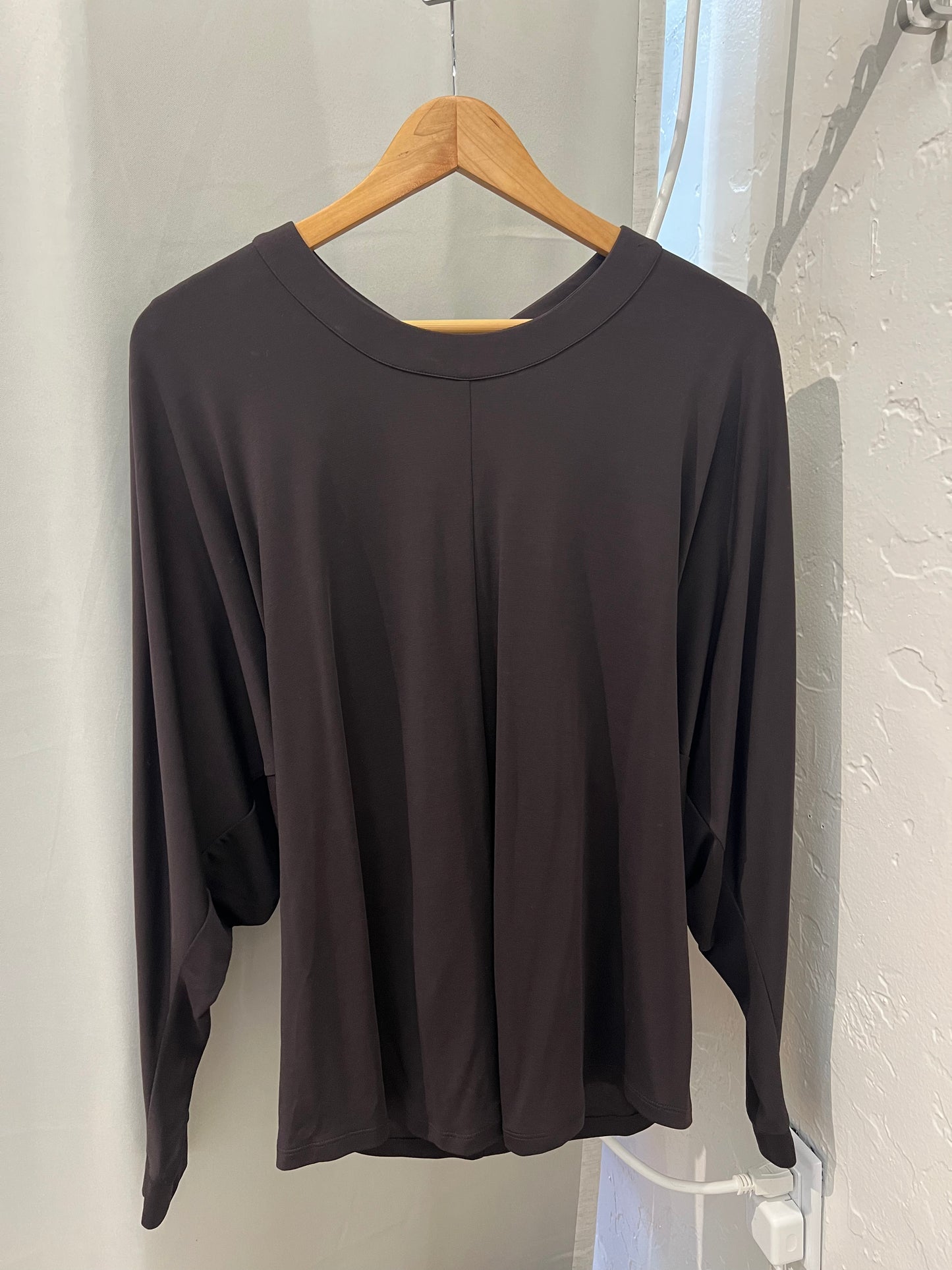 Palmer//harding brown bat sleeve blouse