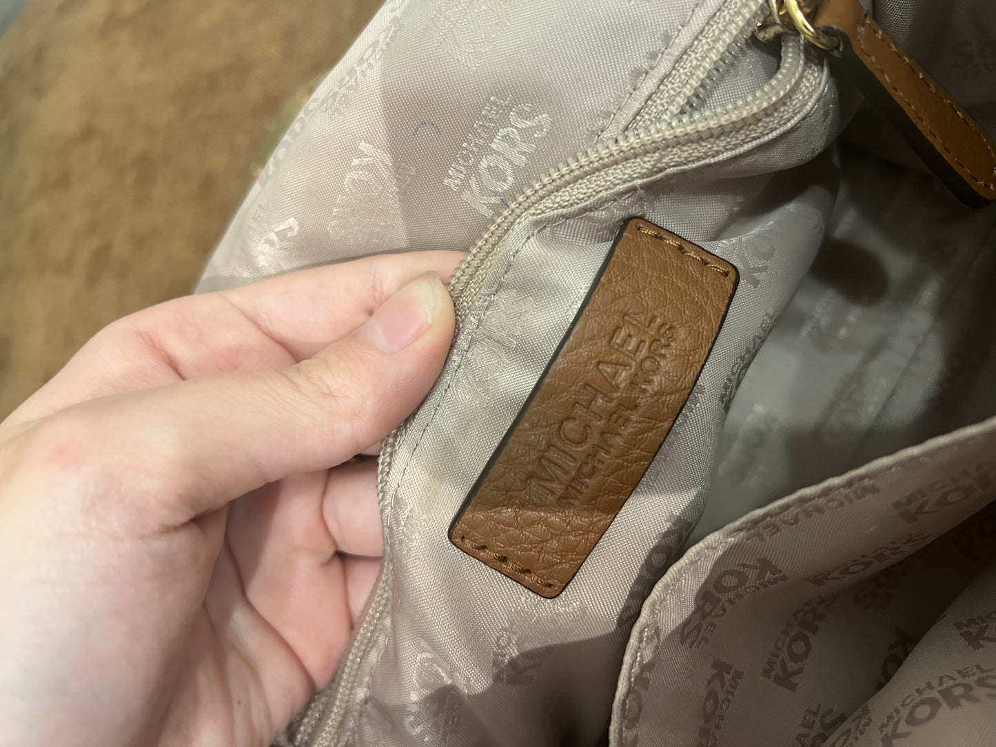 Michael Kors brown margo bag