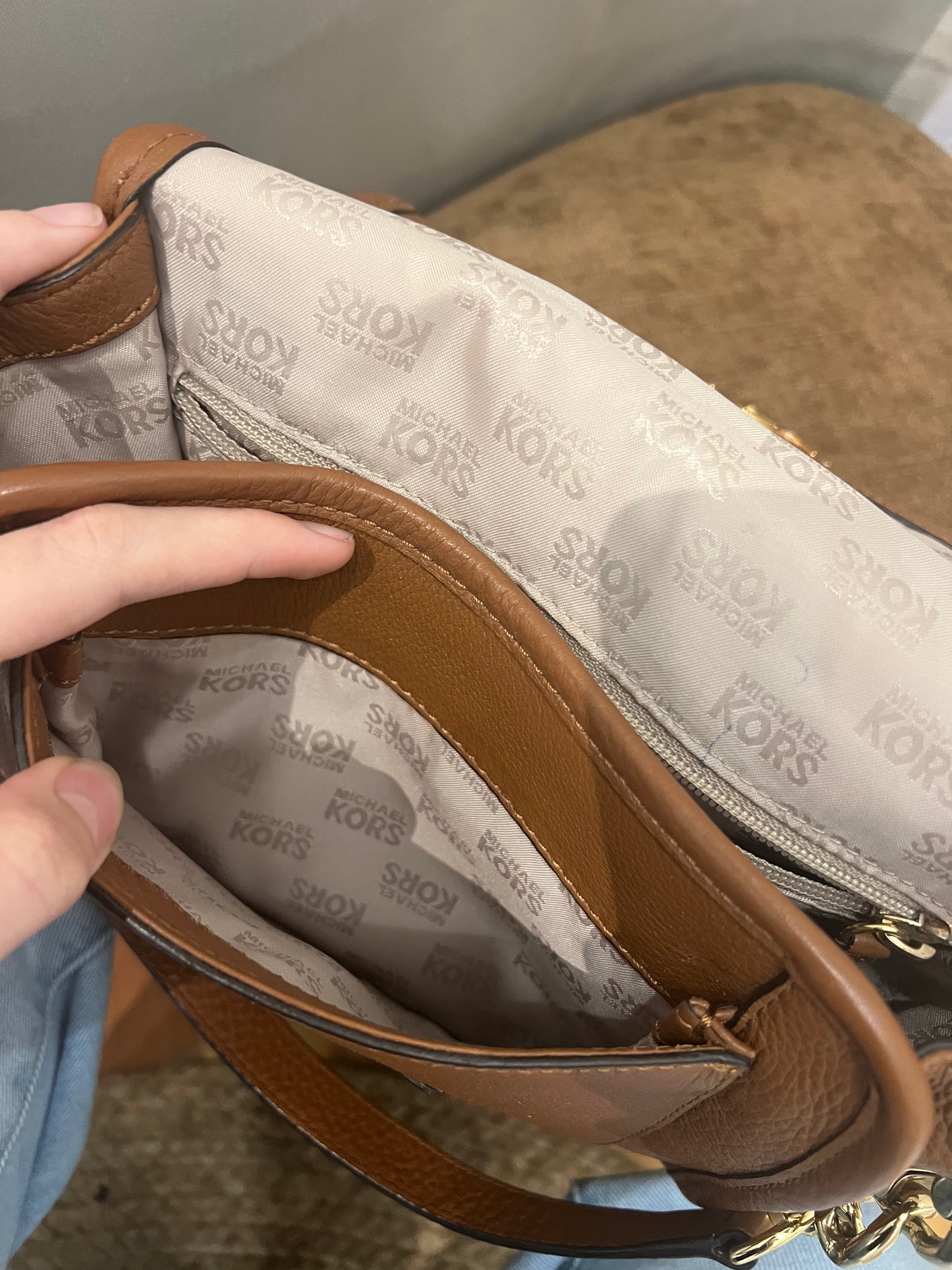 Michael Kors brown margo bag