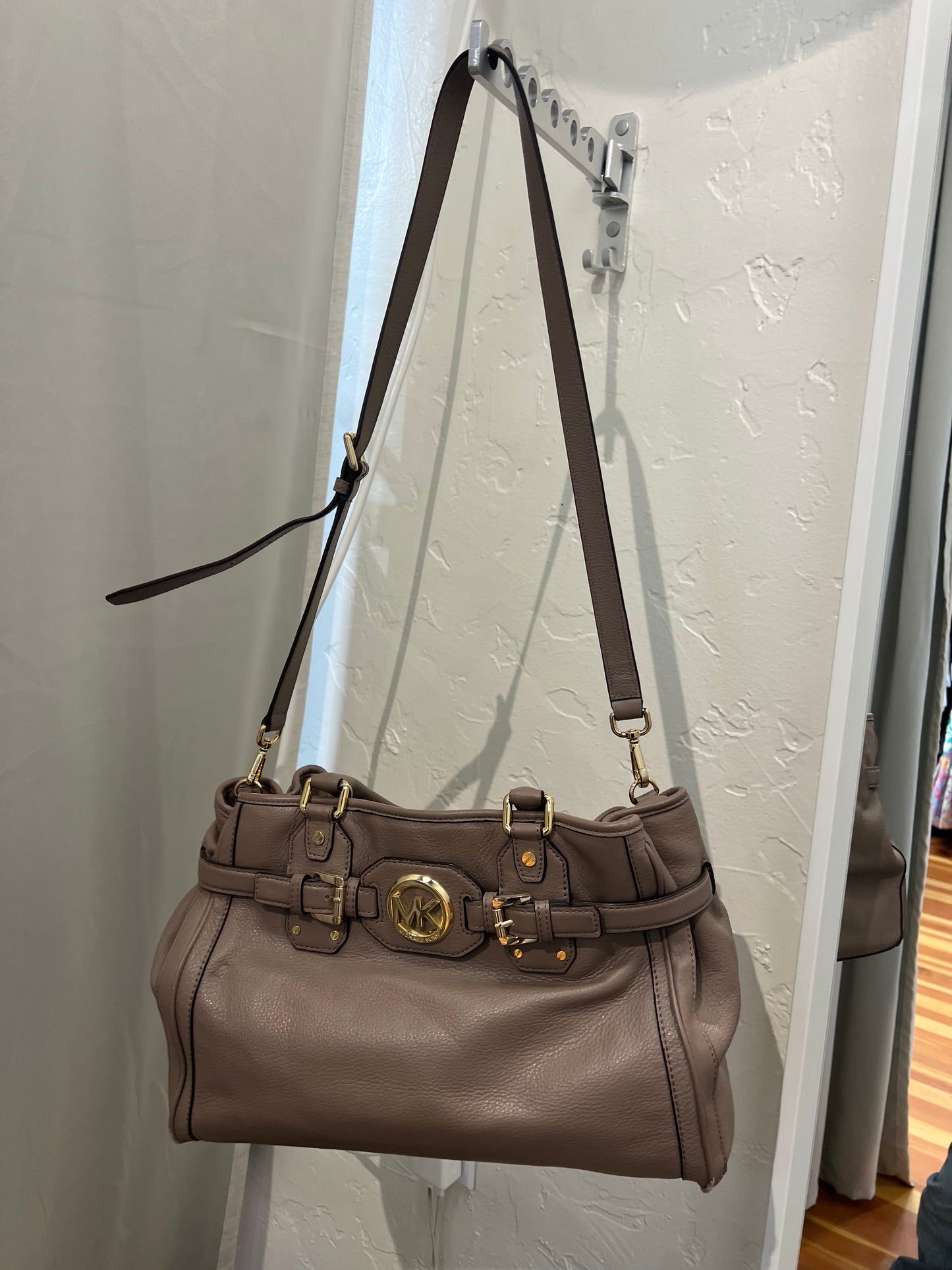 Michael Kors Hudson grey satchel bag