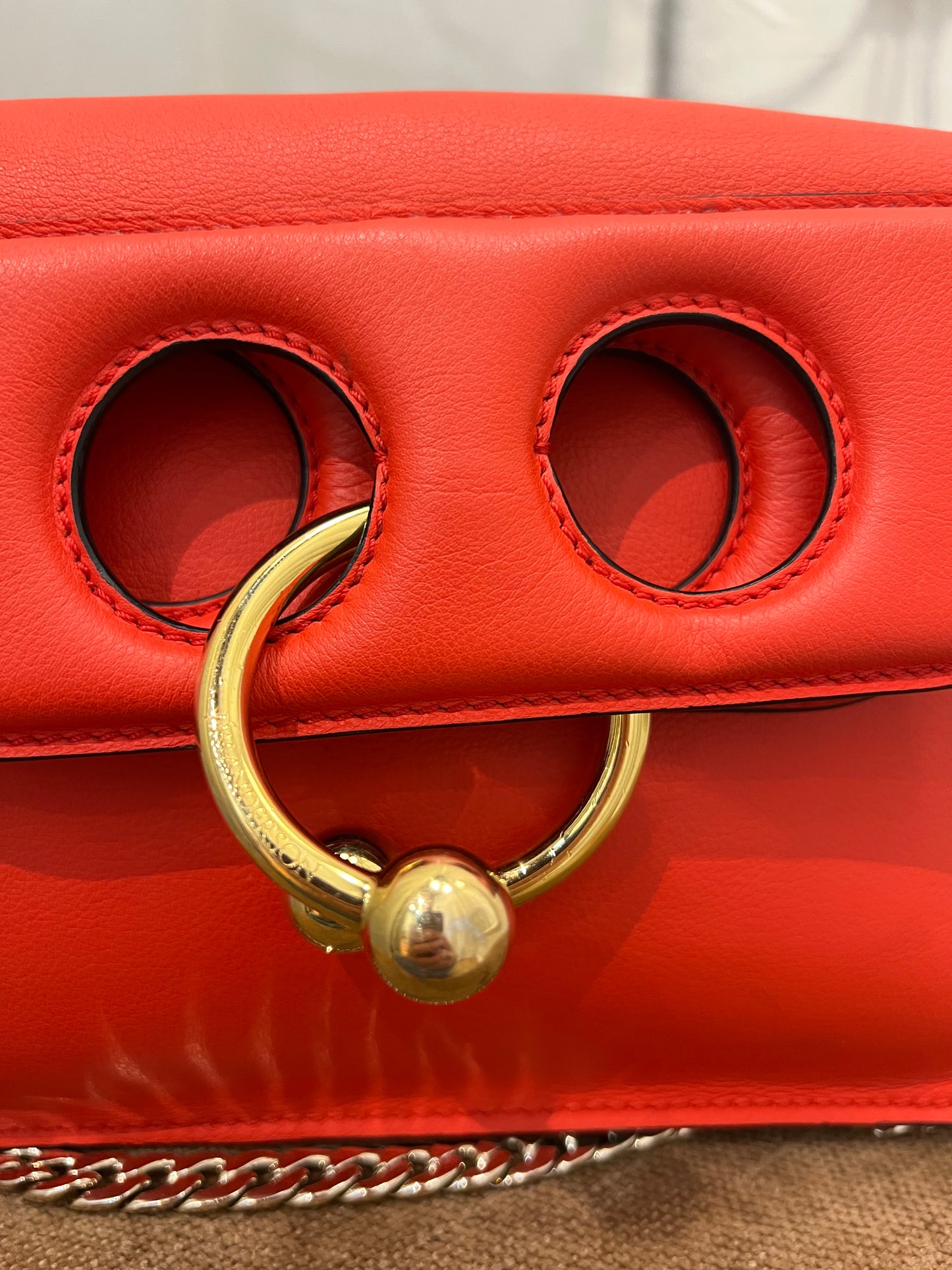 J.W. Anderson Pierce red chain mini crossbody