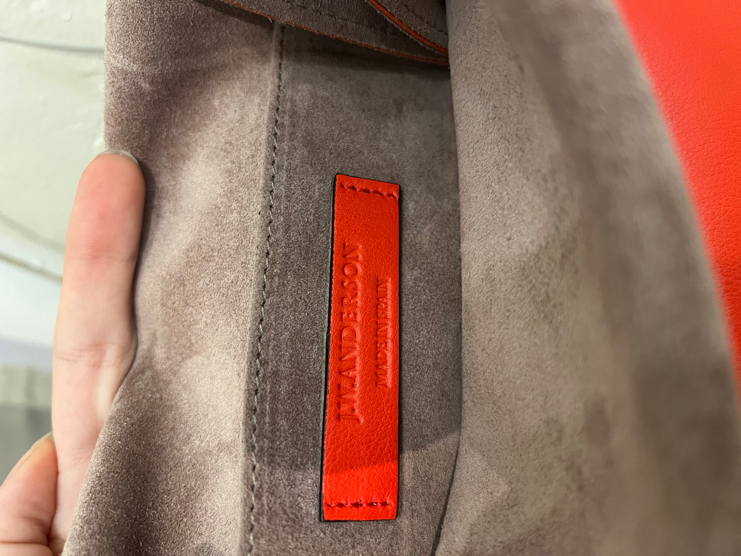 J.W. Anderson Pierce red chain mini crossbody