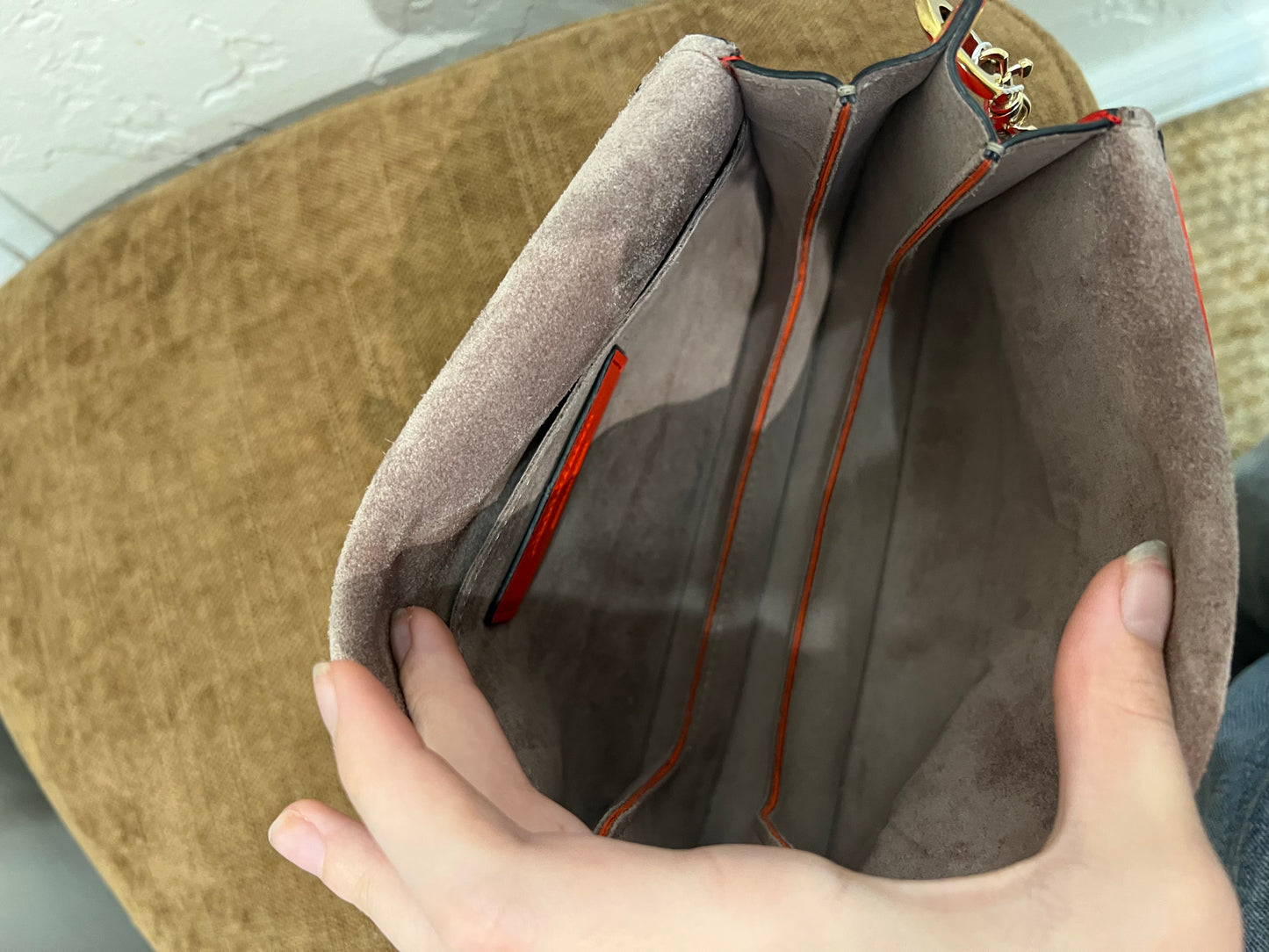 J.W. Anderson Pierce red chain mini crossbody