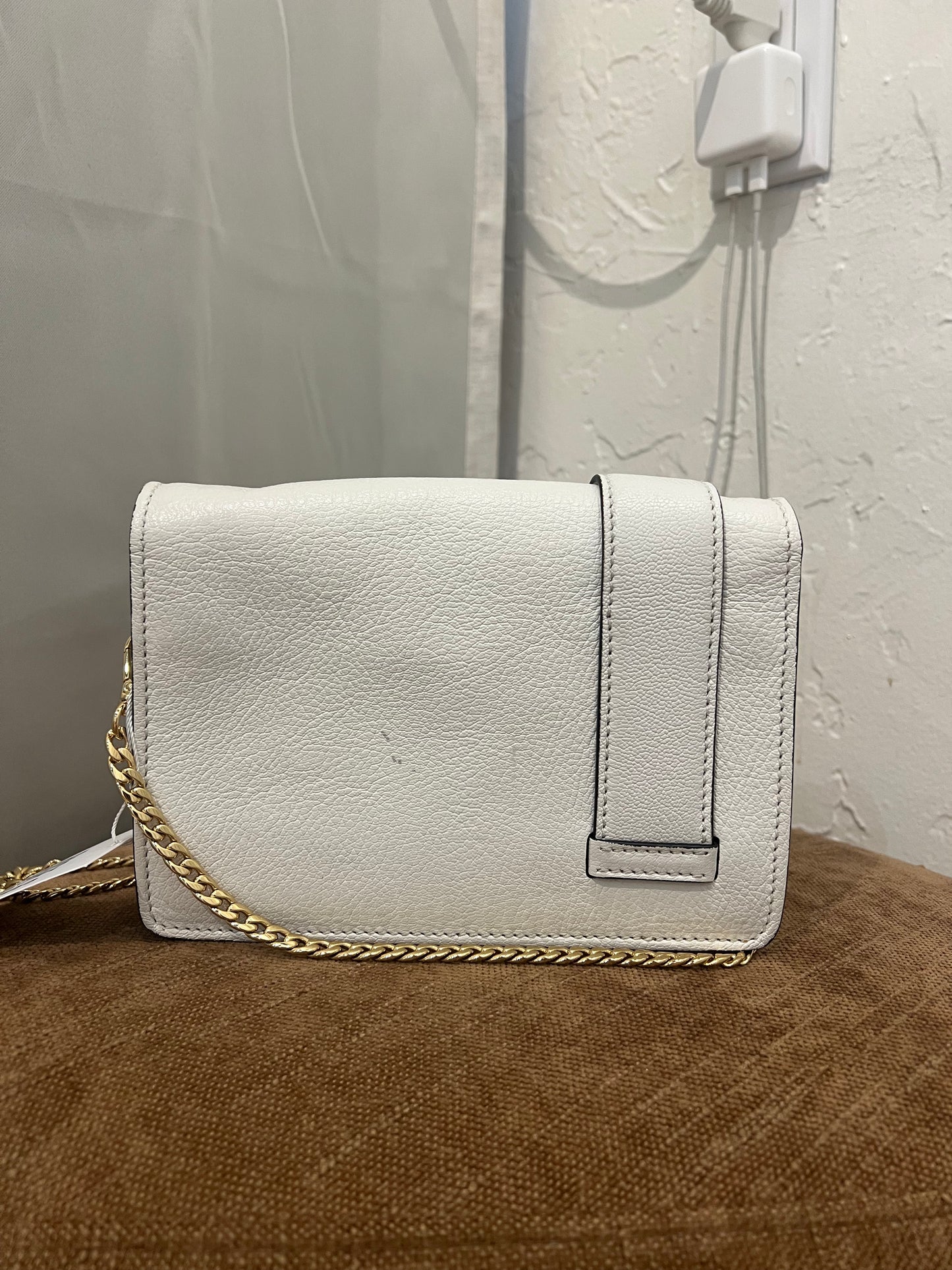 Miu Miu white Madras bag