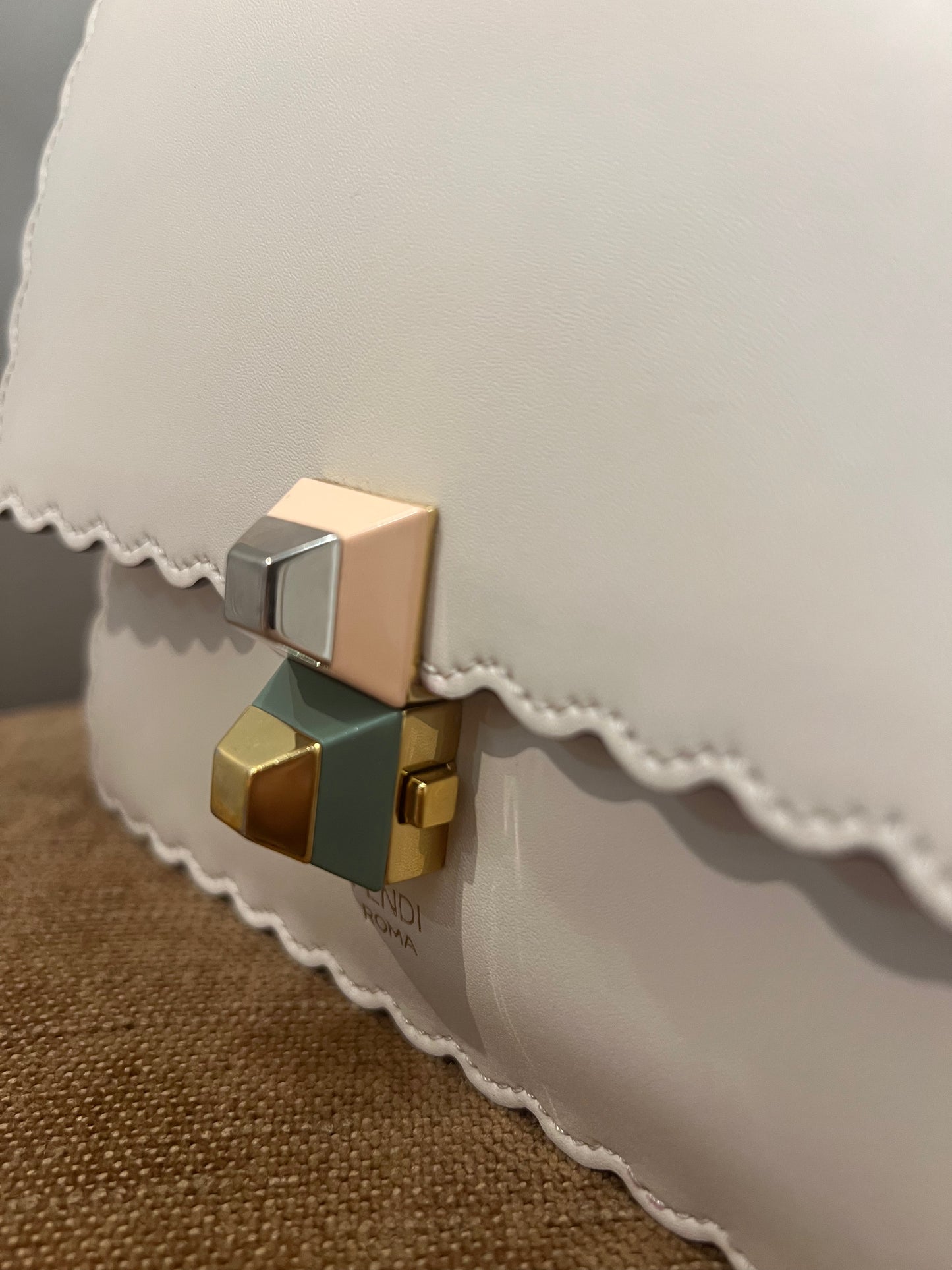 Fendi Creme Kan Bag