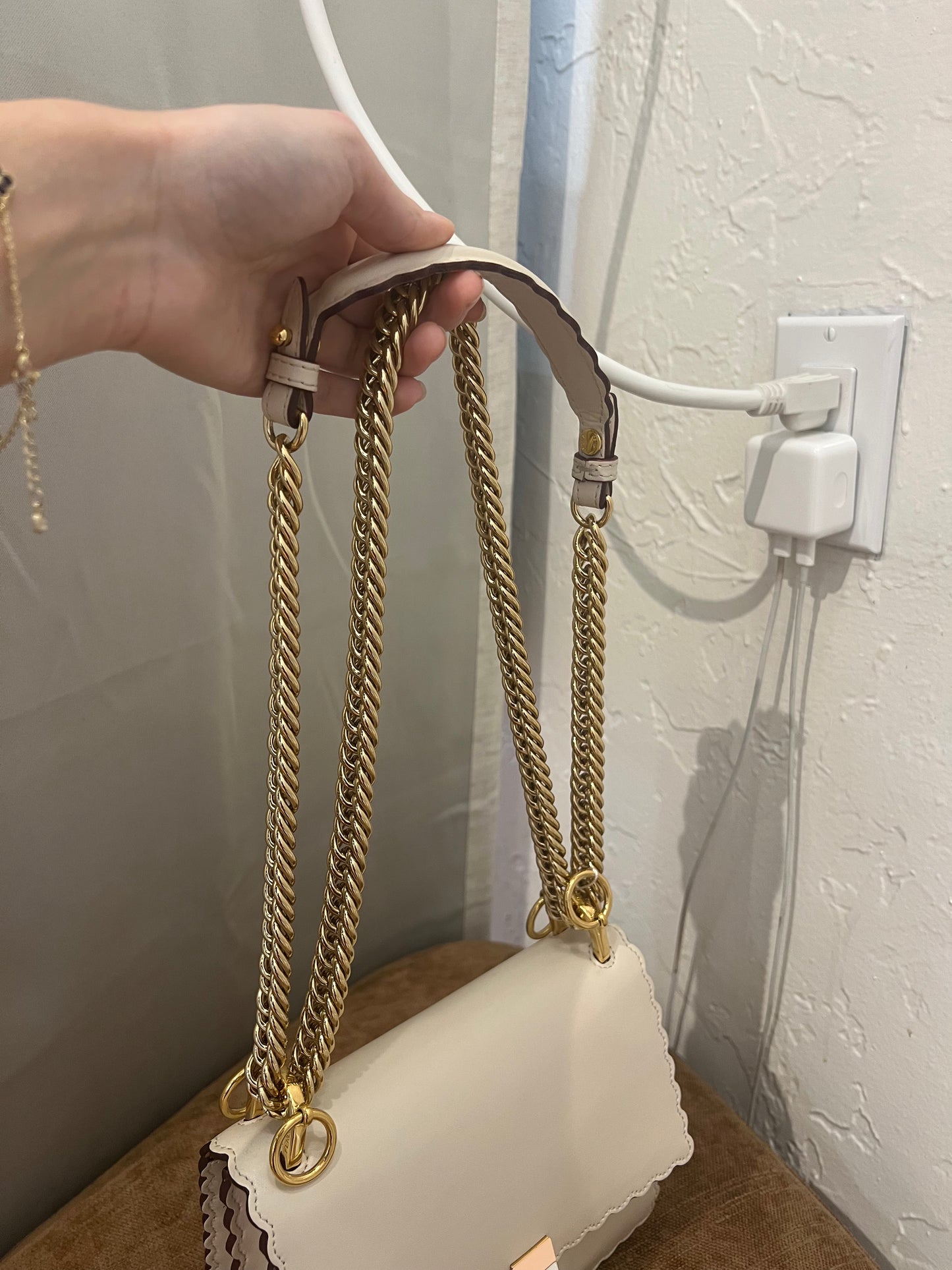 Fendi Creme Kan Bag