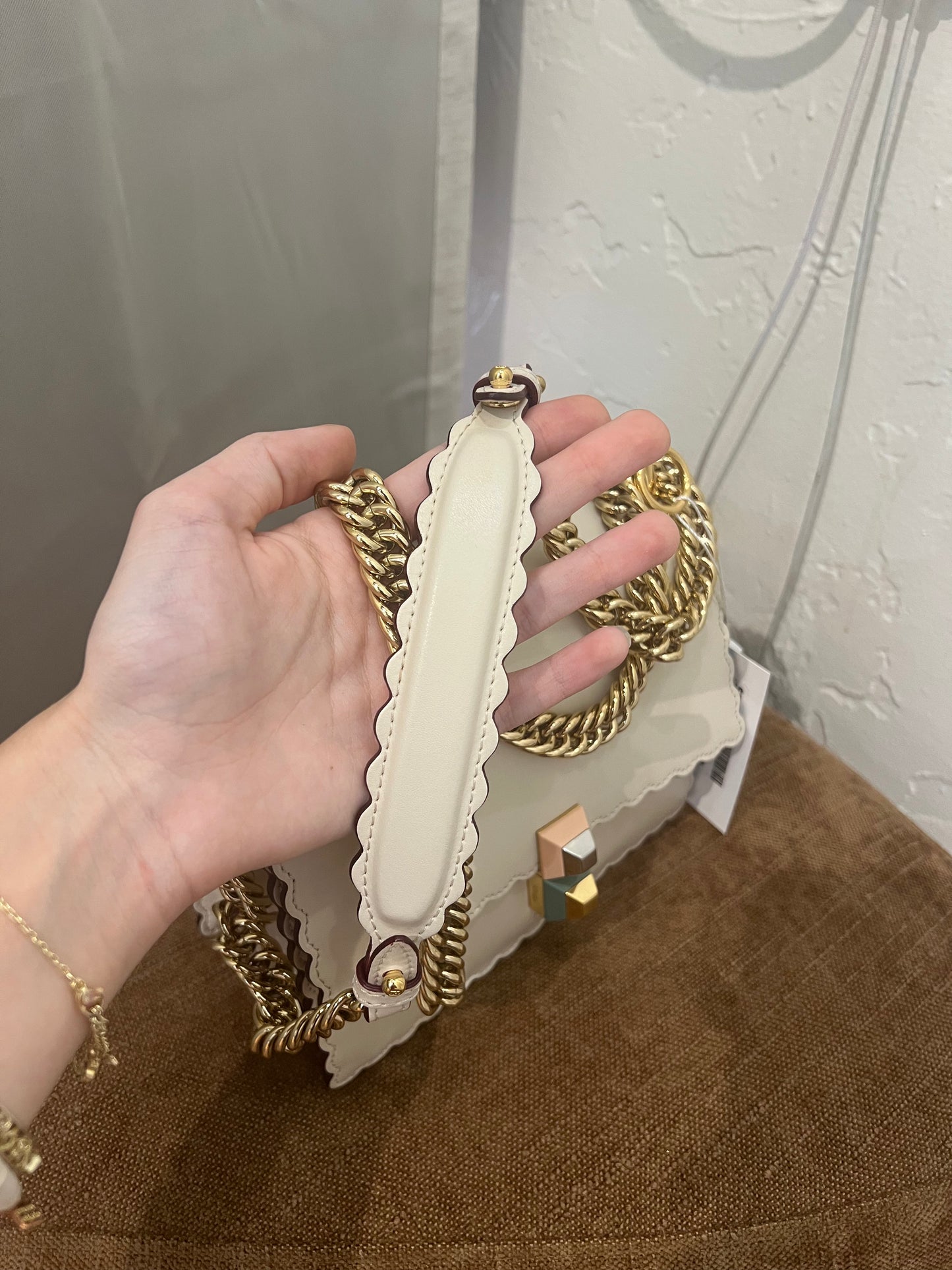 Fendi Creme Kan Bag