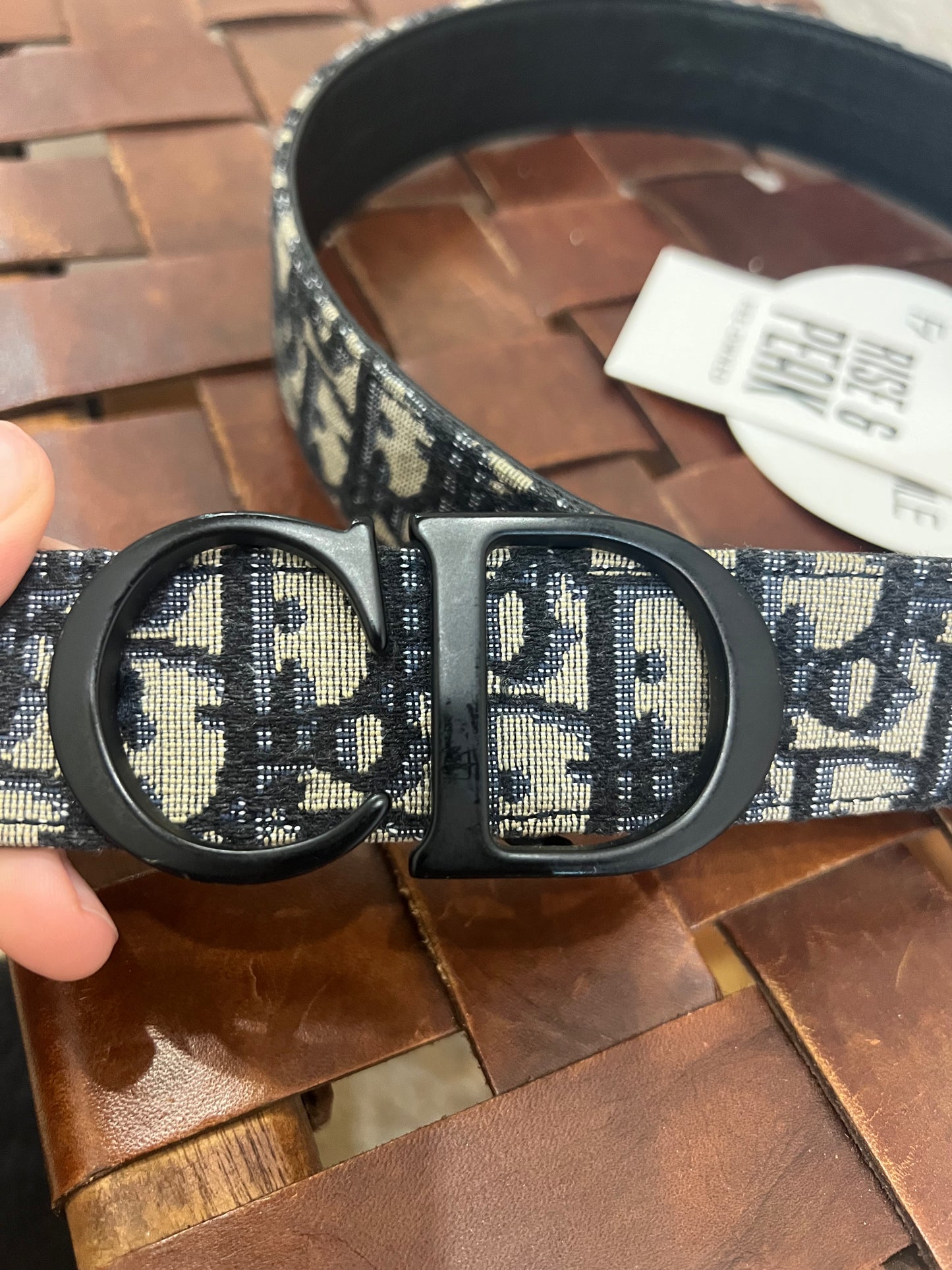 Christian Dior Oblique CD Icon Belt