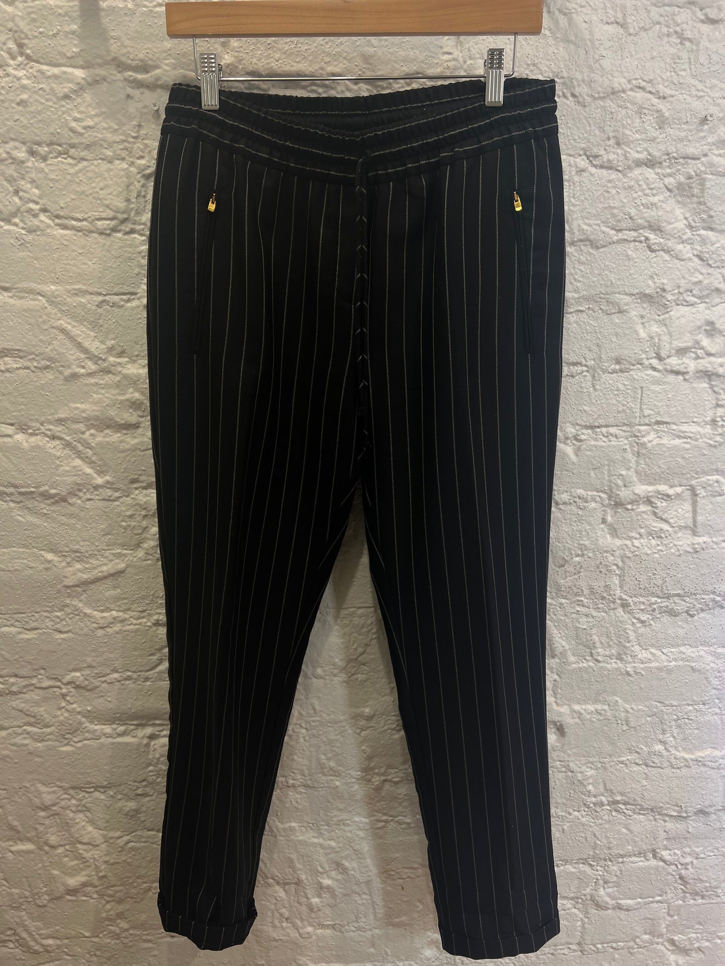 Stella McCartney black striped pants