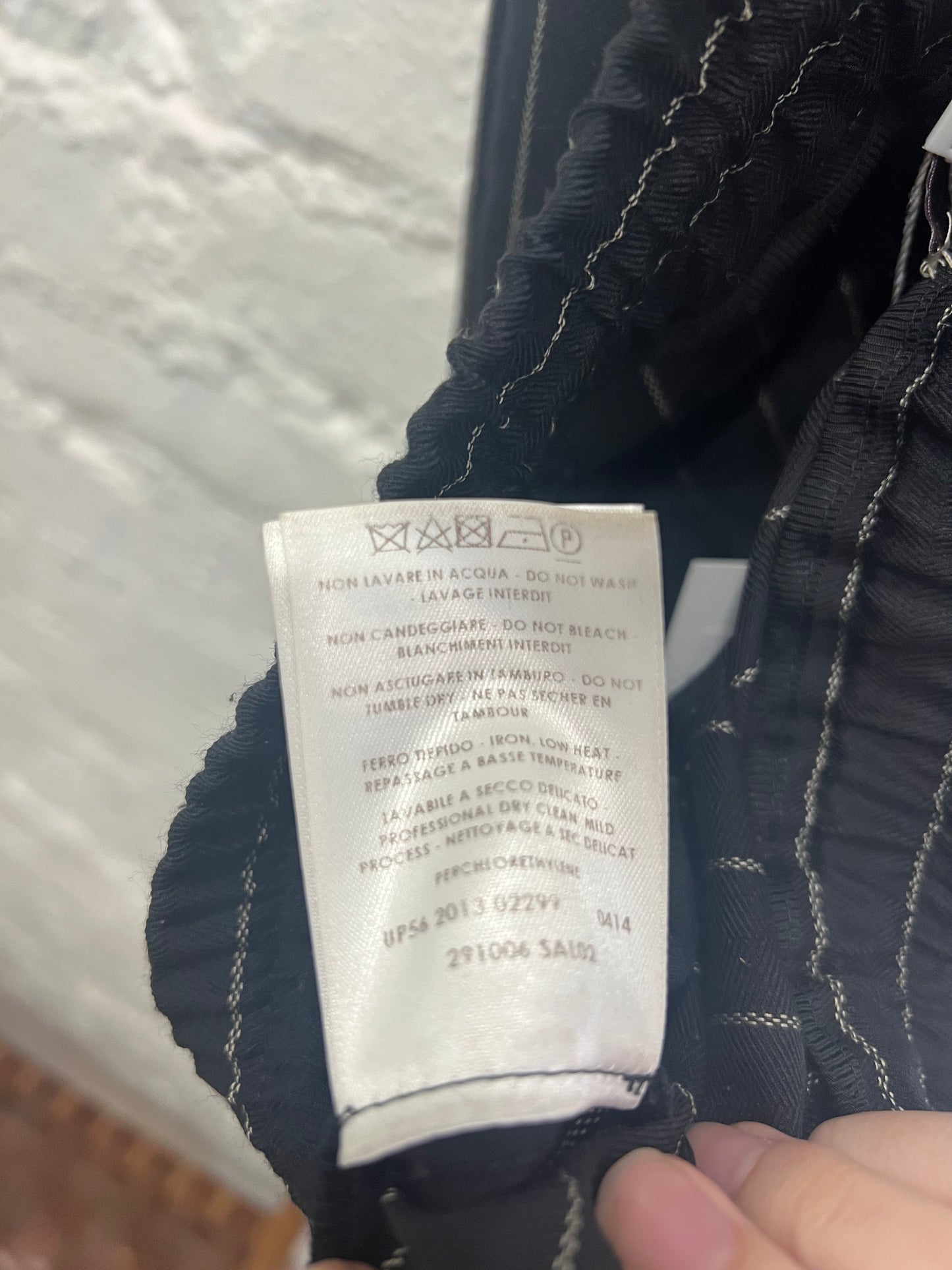 Stella McCartney black striped pants