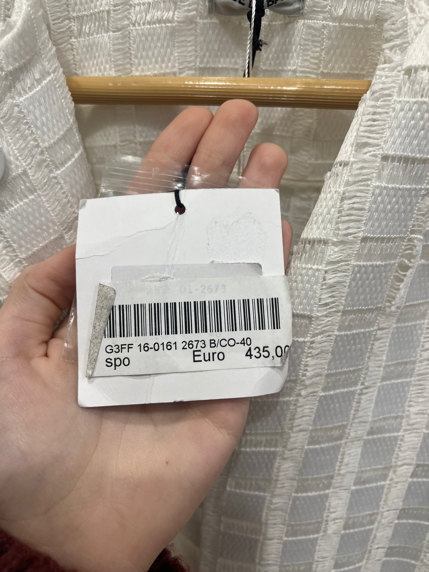 Rue Du Bac white square fringe jacket