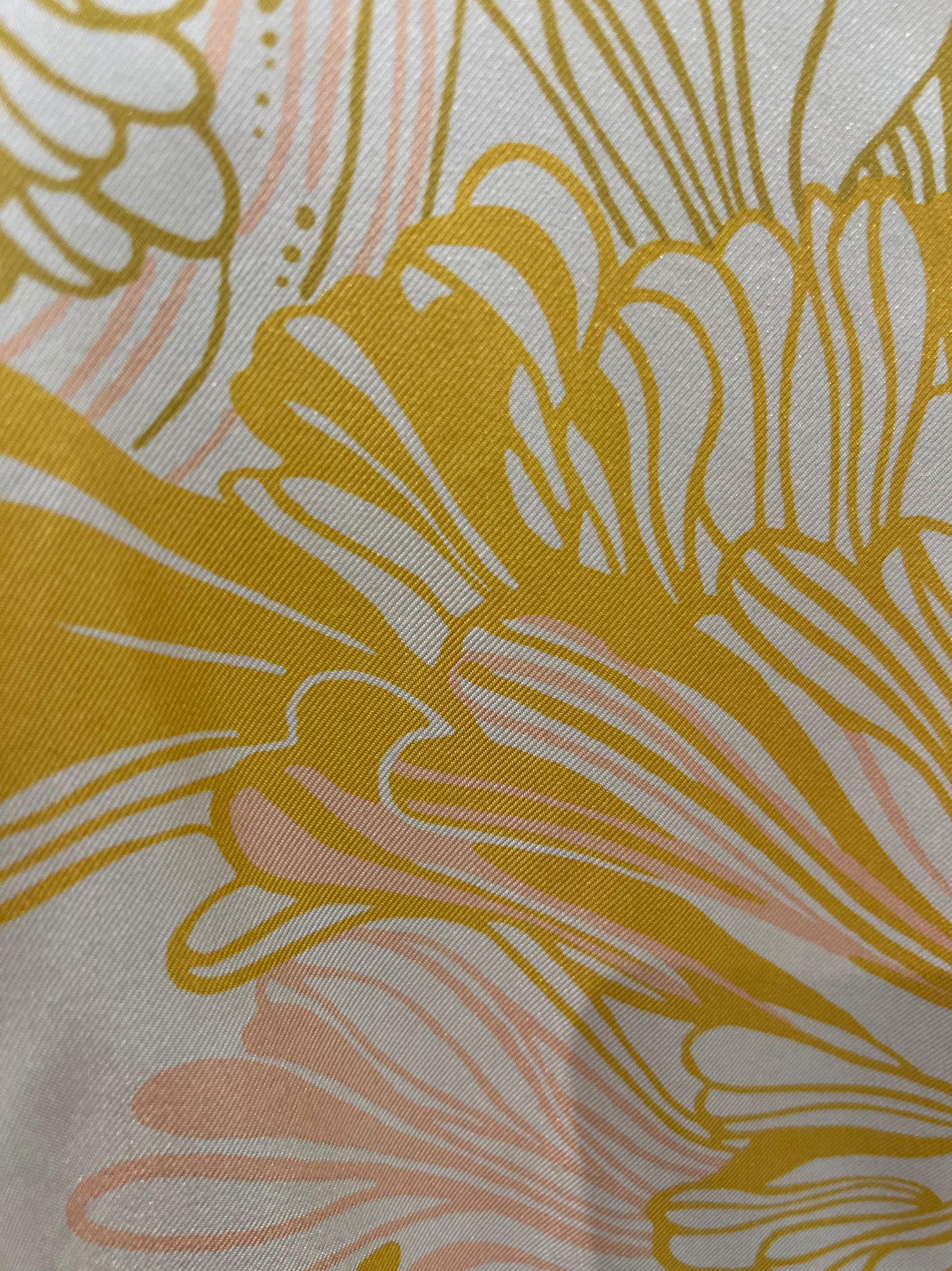 MOMONI floral yellow silk blouse