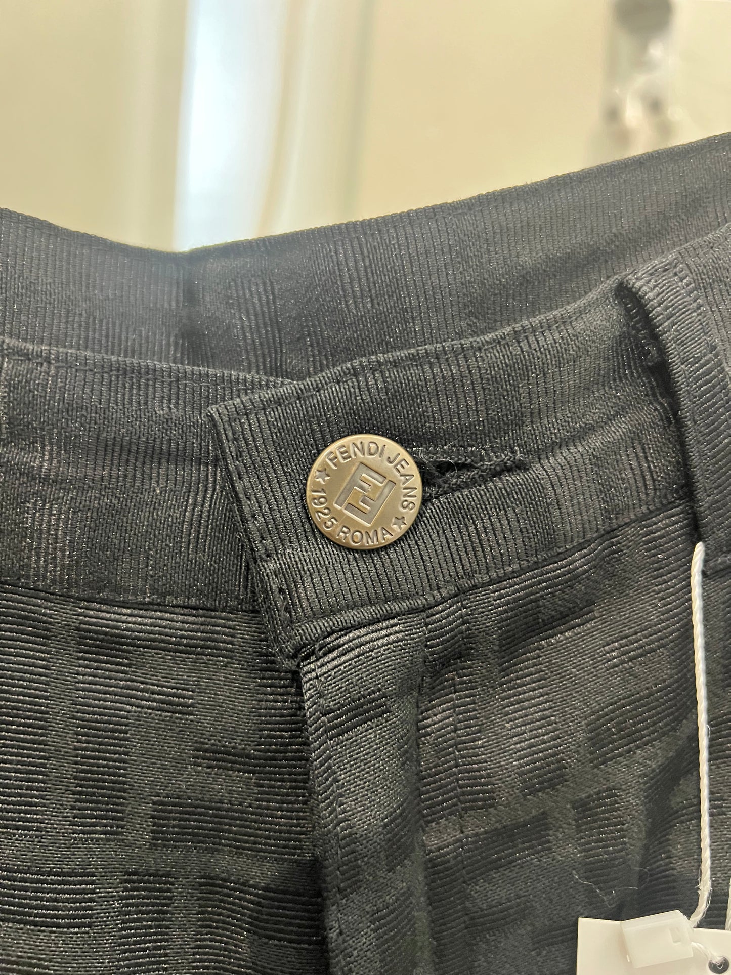 Fendi vintage black logo pants