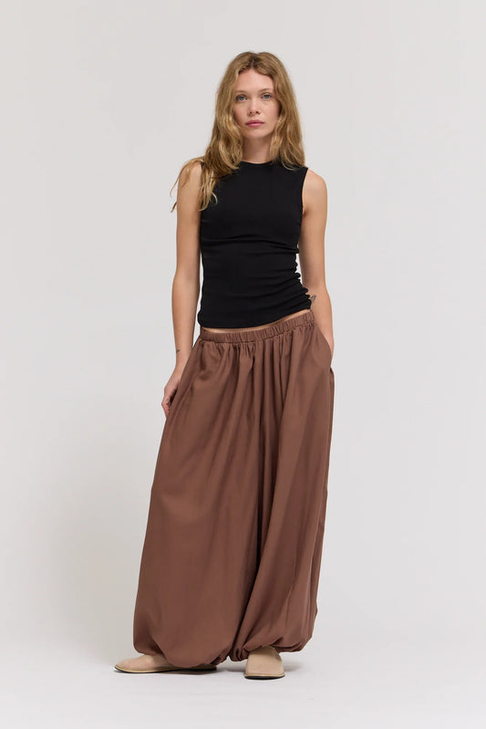 Full Harem Pants in Tobacco